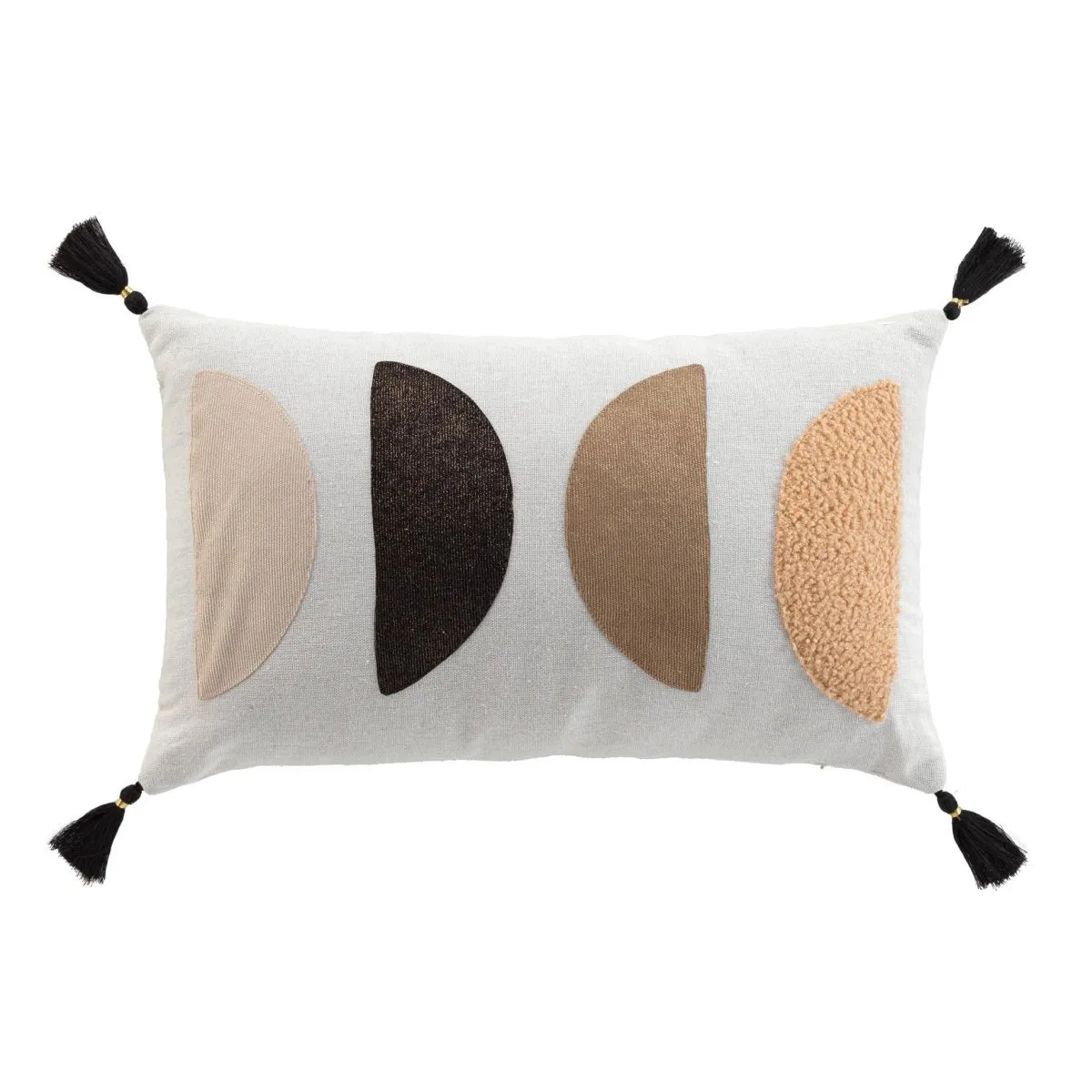 Generique Coussin Déco Pompons "Lumis" 30X50cm Multicolore - Image 2