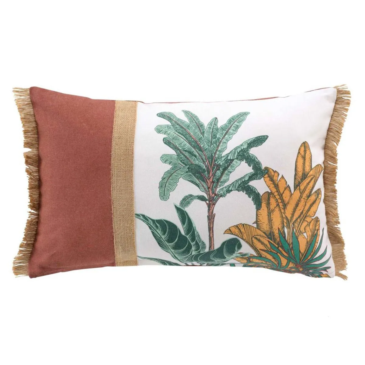 Generique Coussin Déco Franges "Palmanova" 30X50cm Multicolore - Image 3