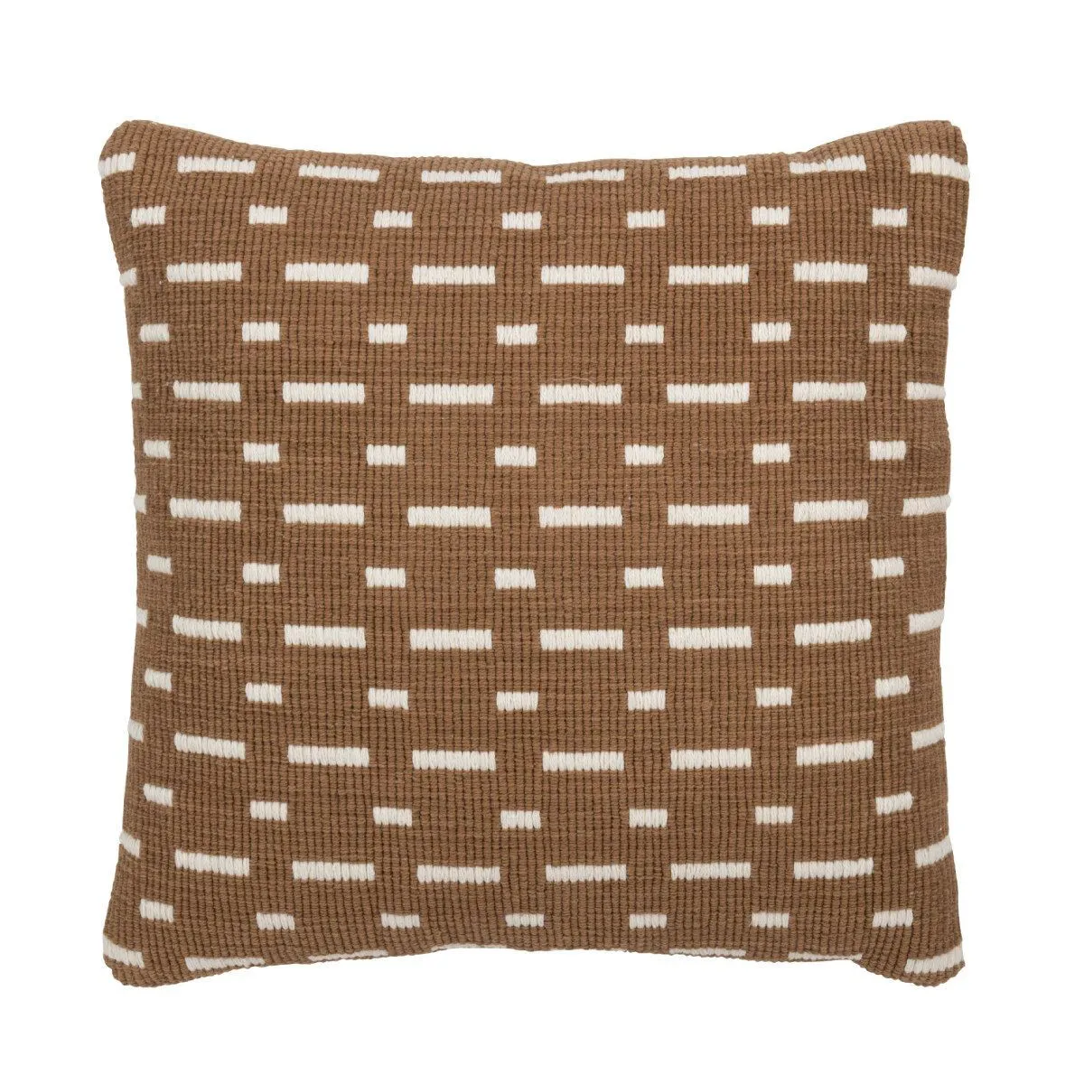 Non Communiqué Marron Coussin Déco "Traits" 45X45cm - Image 3