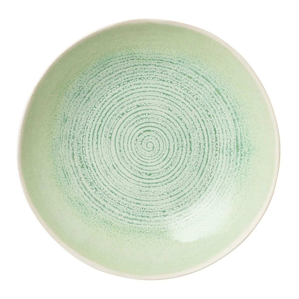 Assiette Creuse en Porcelaine Lara 25cm Vert