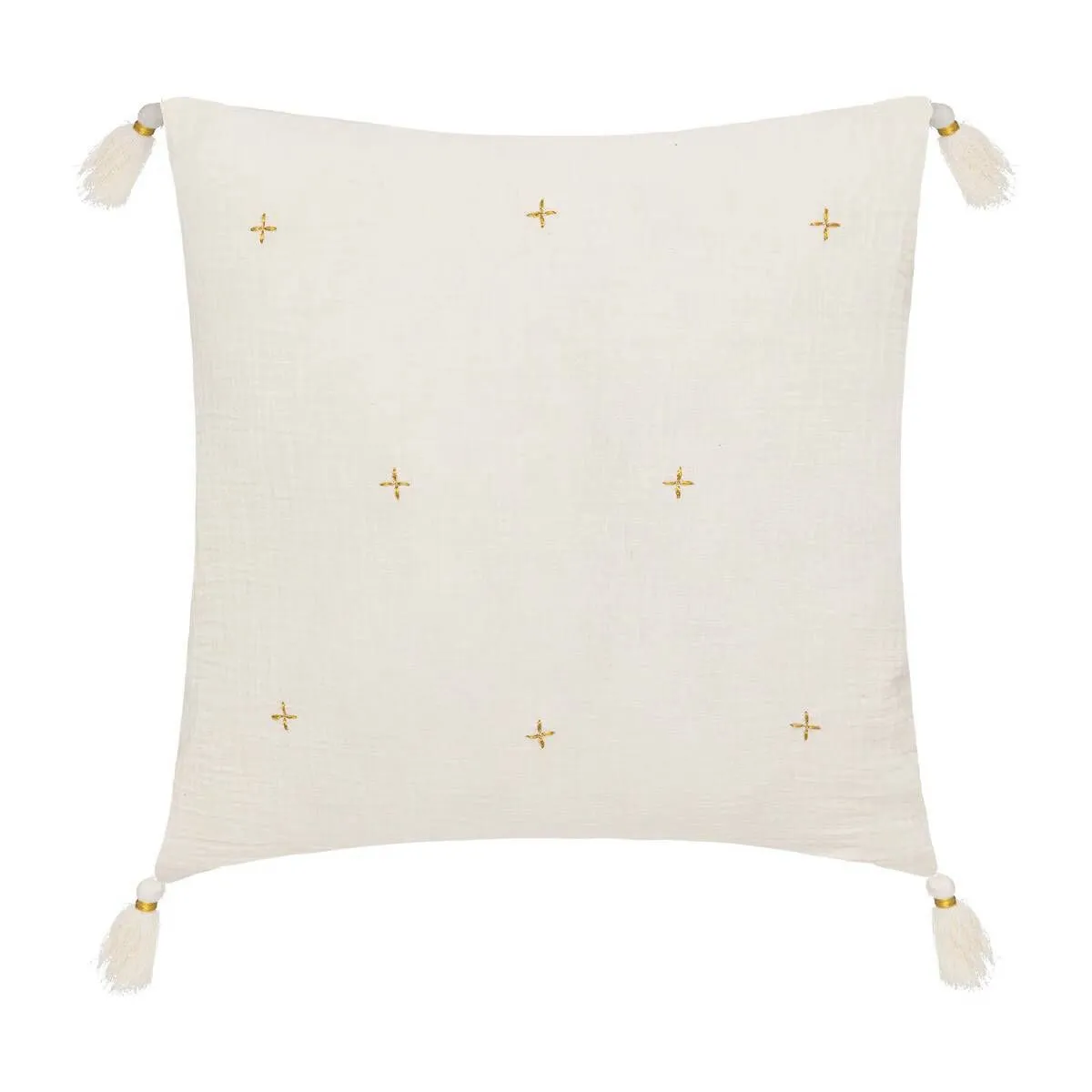 ATMOSPHERA - Coussin Déco Millo - 40x40cm - Ivoire - Image 3