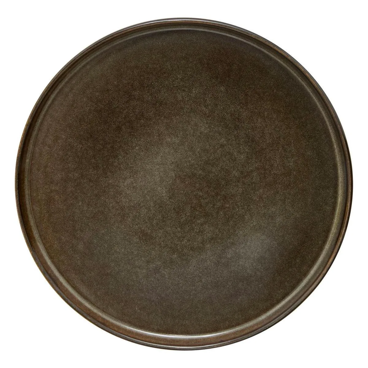 Lot de 6 Assiettes Plates Terre Inconnue 27cm Marron