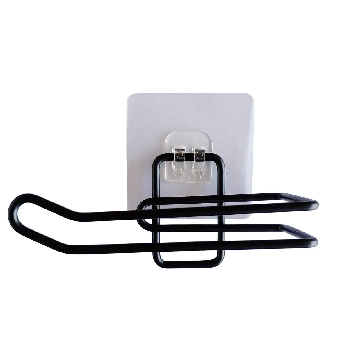Douceur d'intérieur Dérouleur papier toilette mural Filaire Premium - 1 rouleau - Noir