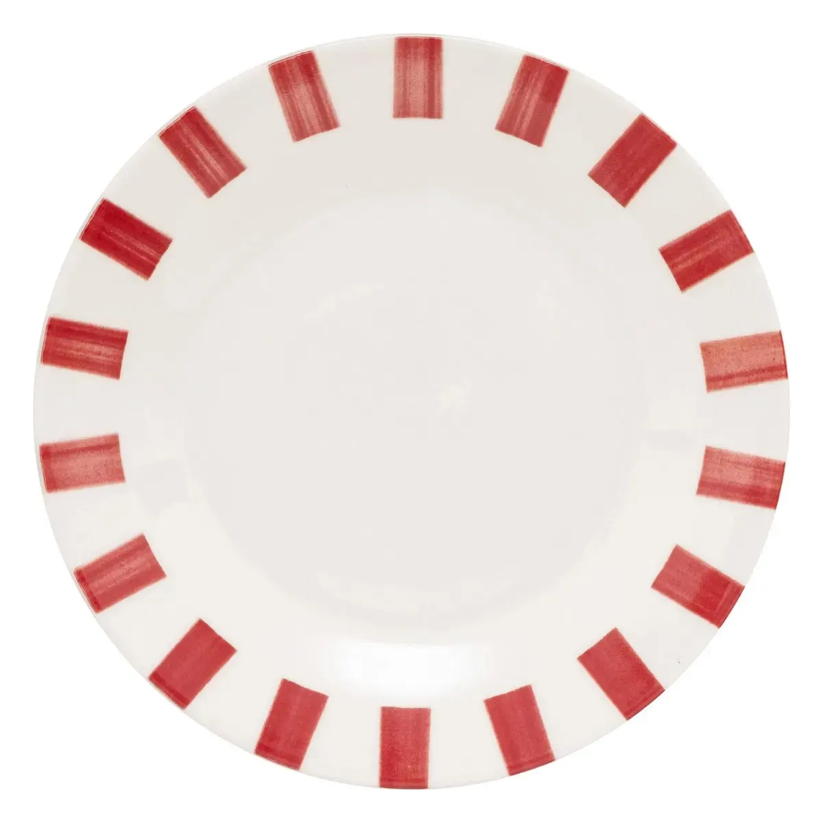 Lot de 6 Assiettes à Dessert Cheri 19cm Rouge