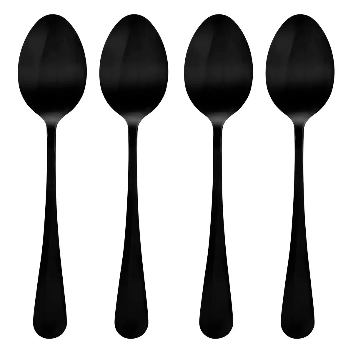 Lot de 4 Cuillères à Soupe en Inox Shadow 20cm Noir