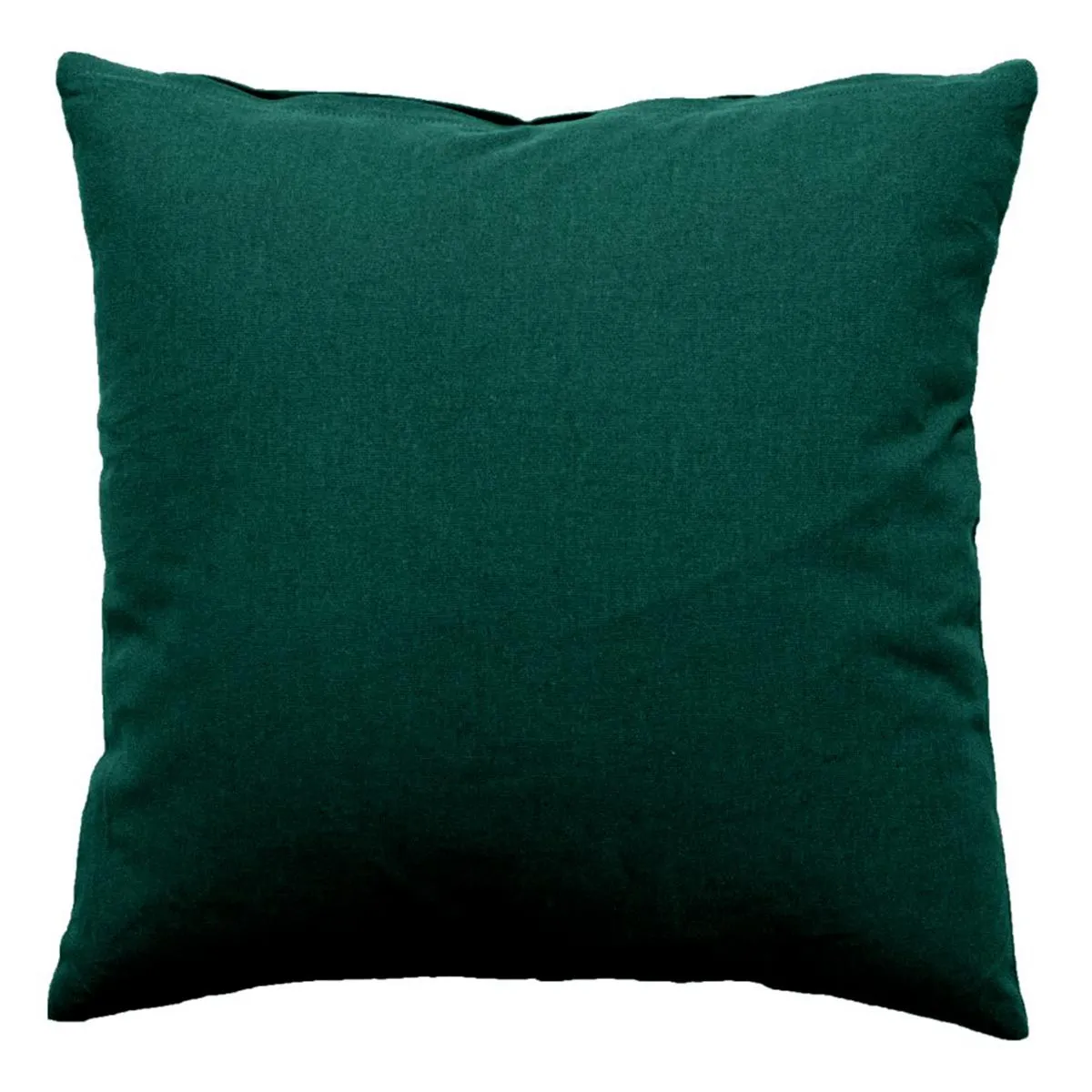 Generique Vert Coussin Déco Uni Déhoussable Panama Coton 40X40cm Foncé - Image 2