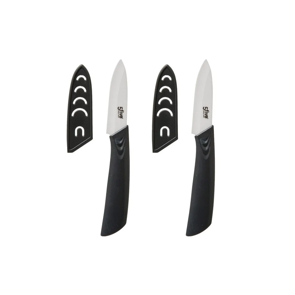 Lot de 2 Couteaux en Céramique Zirco 17cm Gris