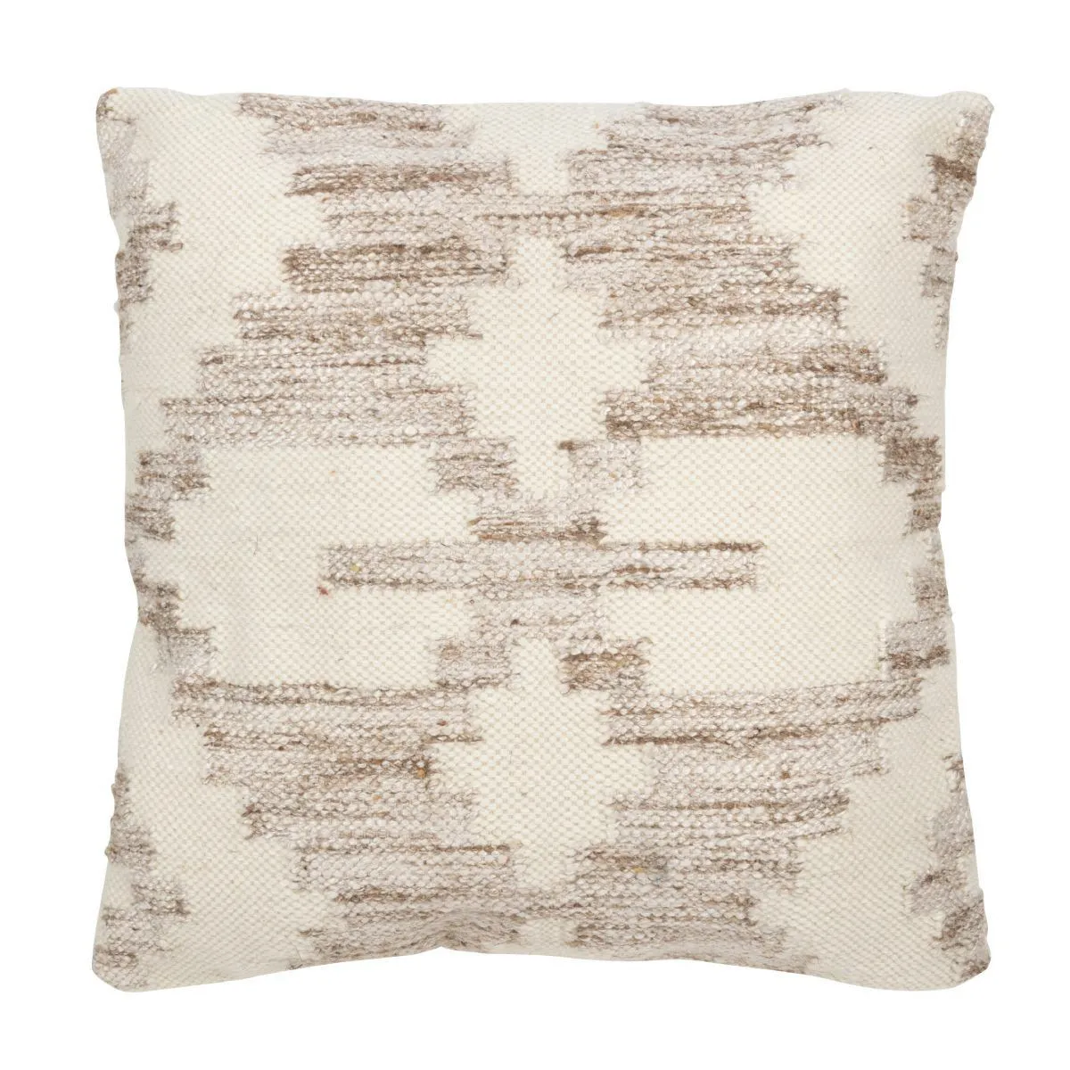 Non Communiqué Beige Coussin Déco "Croix" 60X60cm - Image 3
