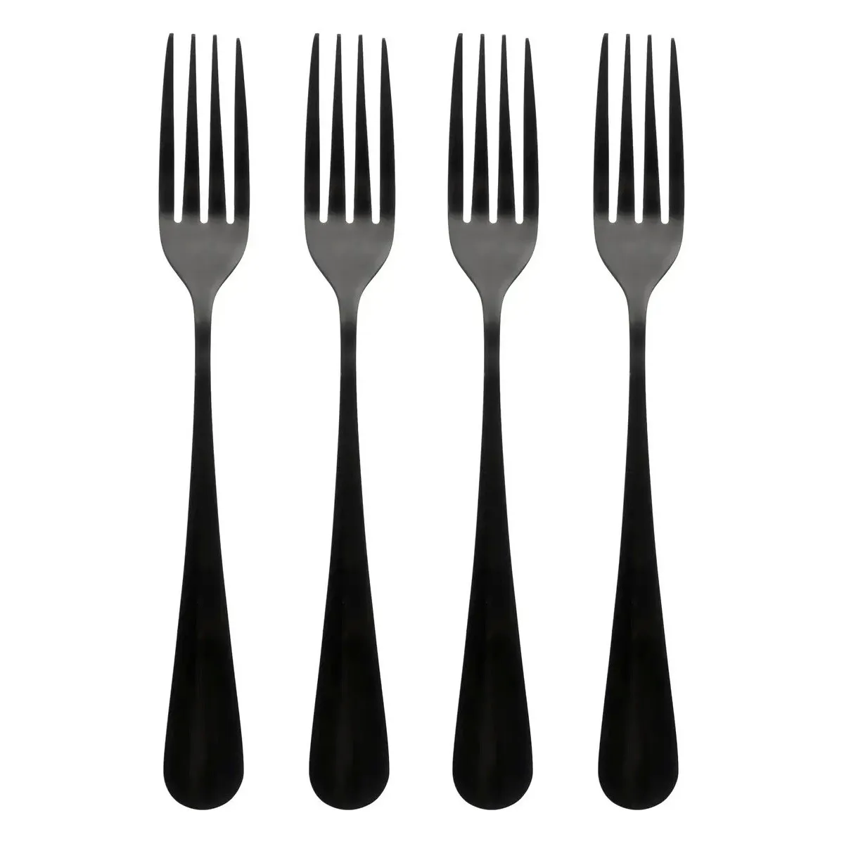 Lot de 4 Fourchettes en Inox Shadow 20cm Noir