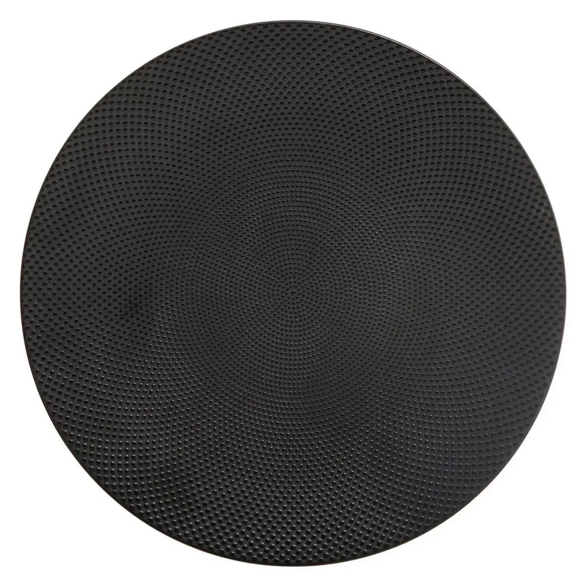 Lot de 6 Assiettes Plates Caviar 27cm Noir