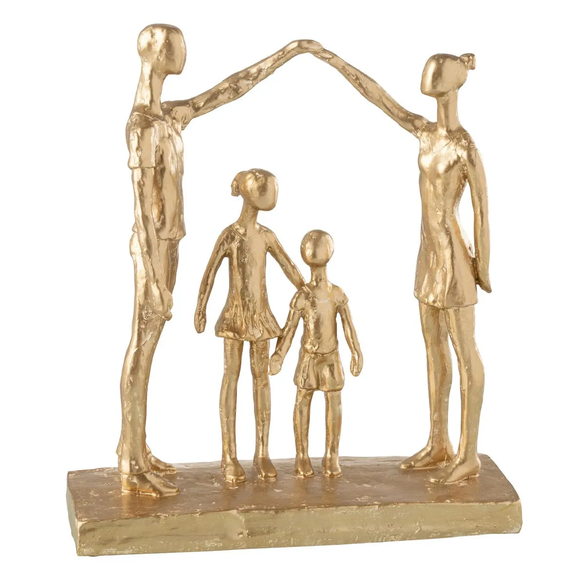 Generique Statuette Famille Jouant "Brady" 29Cm Or - Image 3