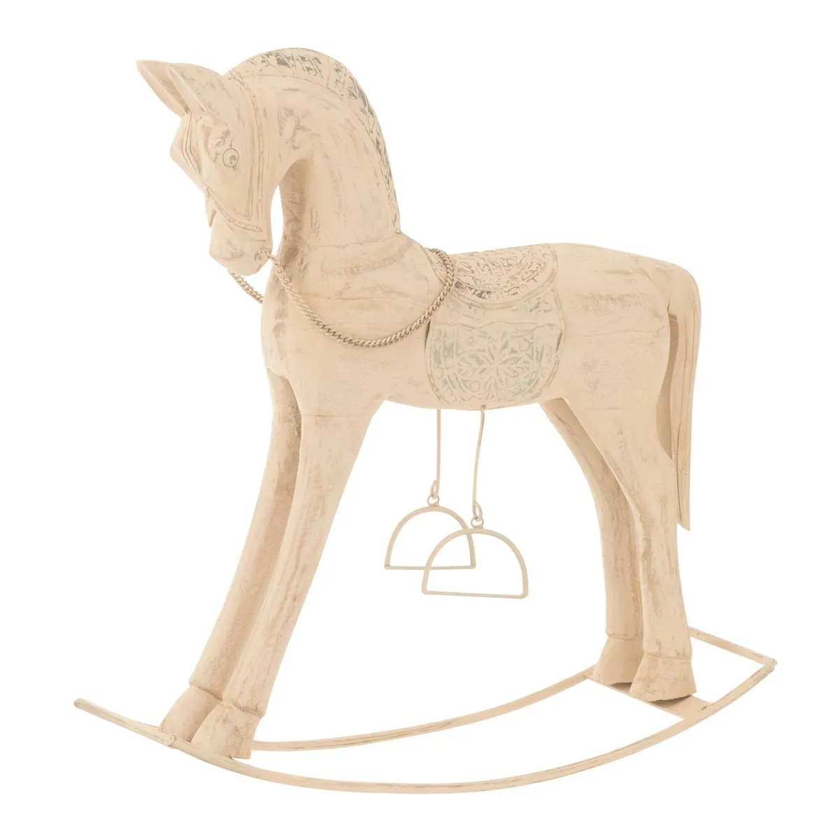 Paris Prix Beige Statuette Cheval Bois