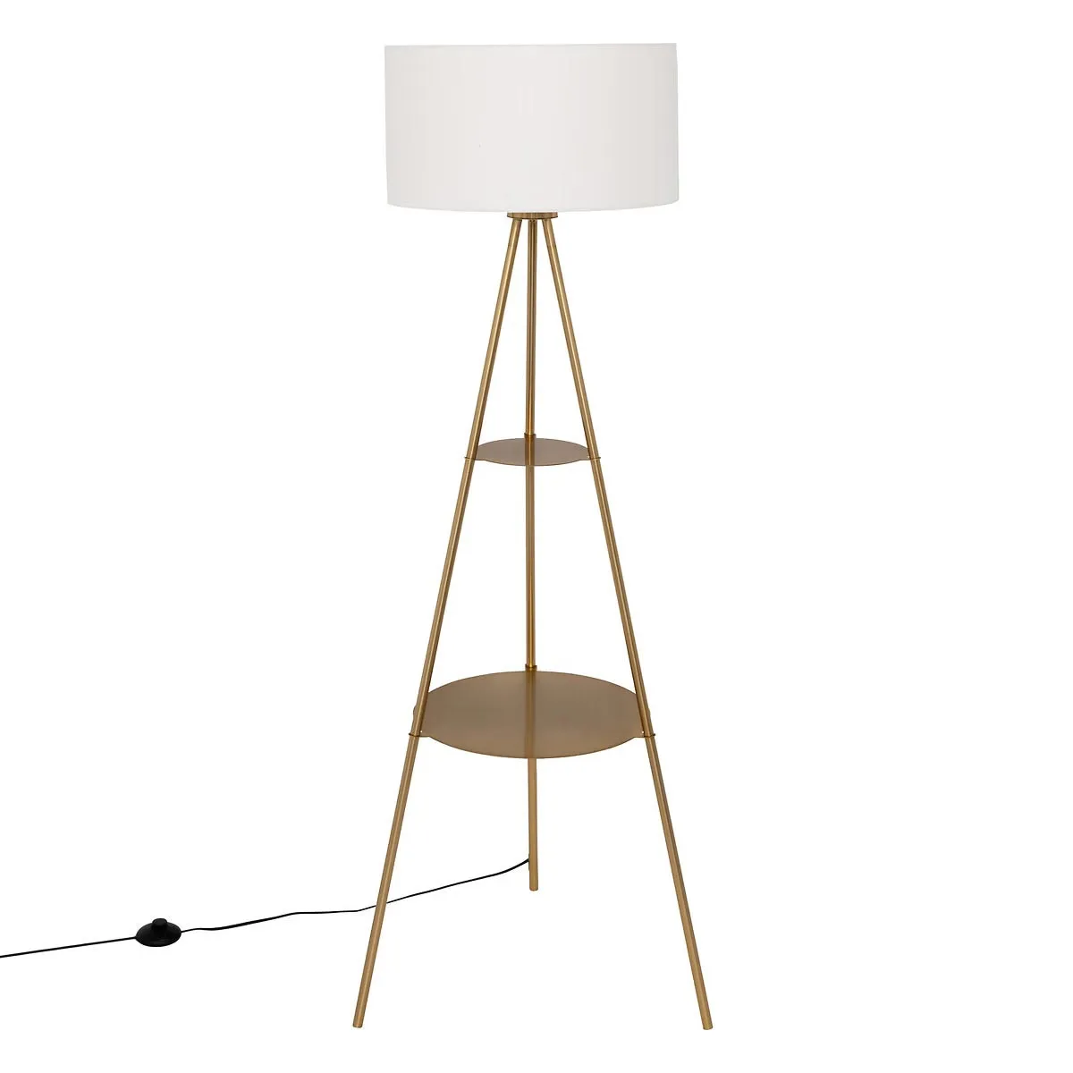 Non Communiqué Or Lampadaire Trépied Arthus 163 Cm Métal Doré Atmosphera - Image 2