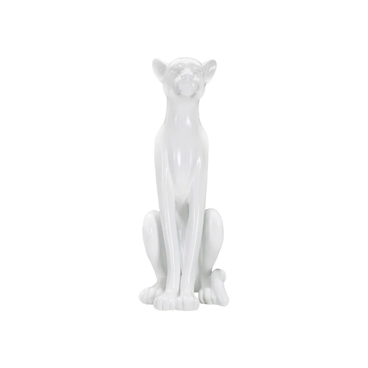 Mauro Ferretti Unisex Blanc Statuette Leopardo Sit - Image 3
