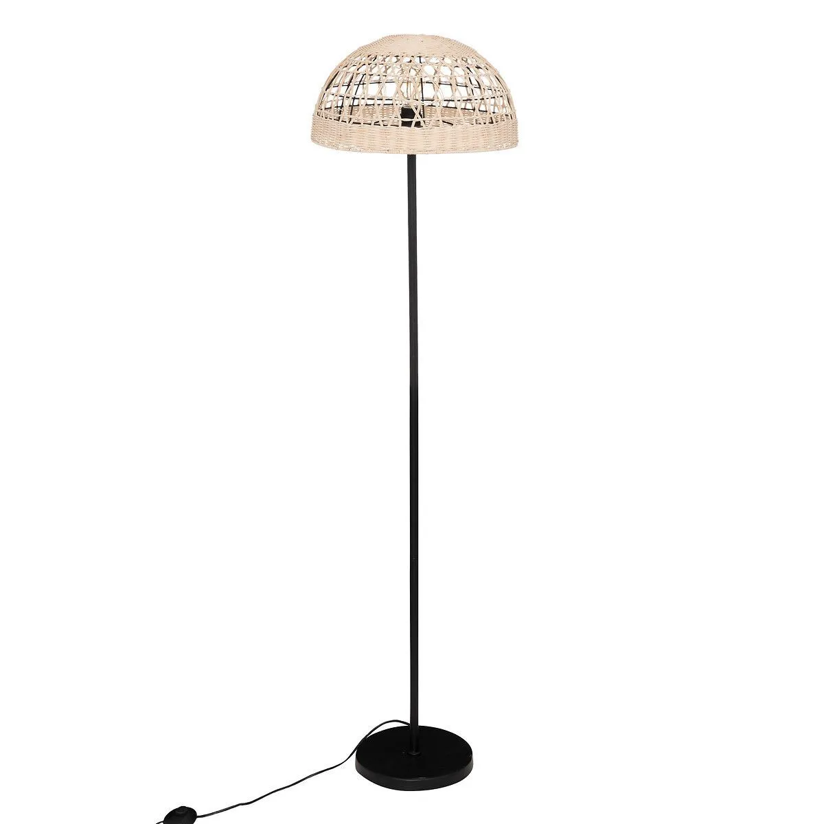 ATMOSPHERA Lampadaire Rory en rotin beige 150cm pour salon ou chambre - Image 3