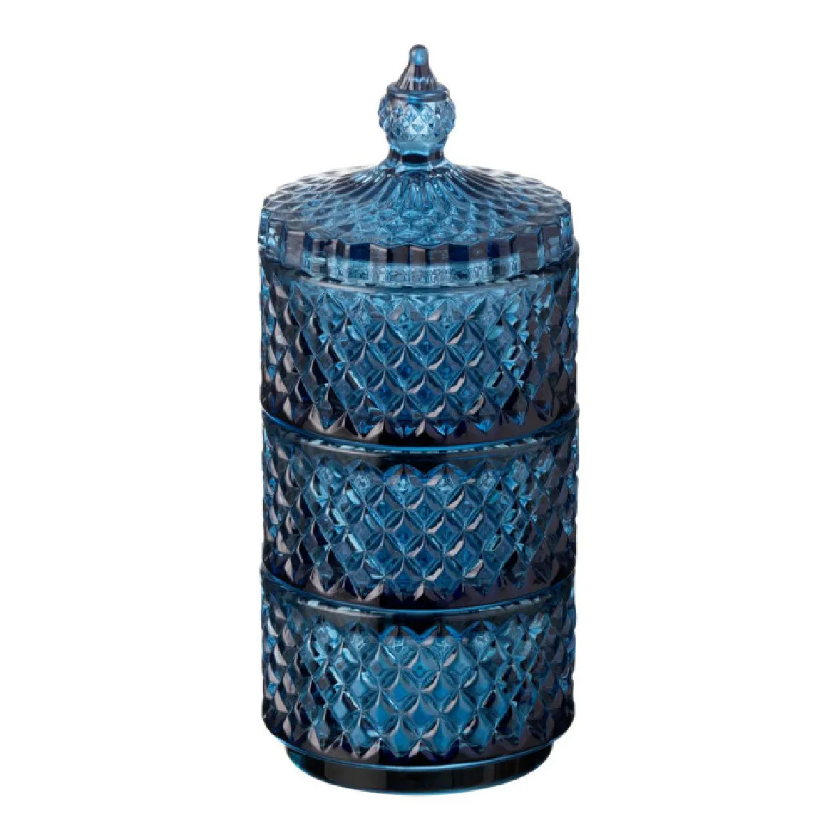 Paris Prix Bleu Boîte De Rangement Déco En Verre