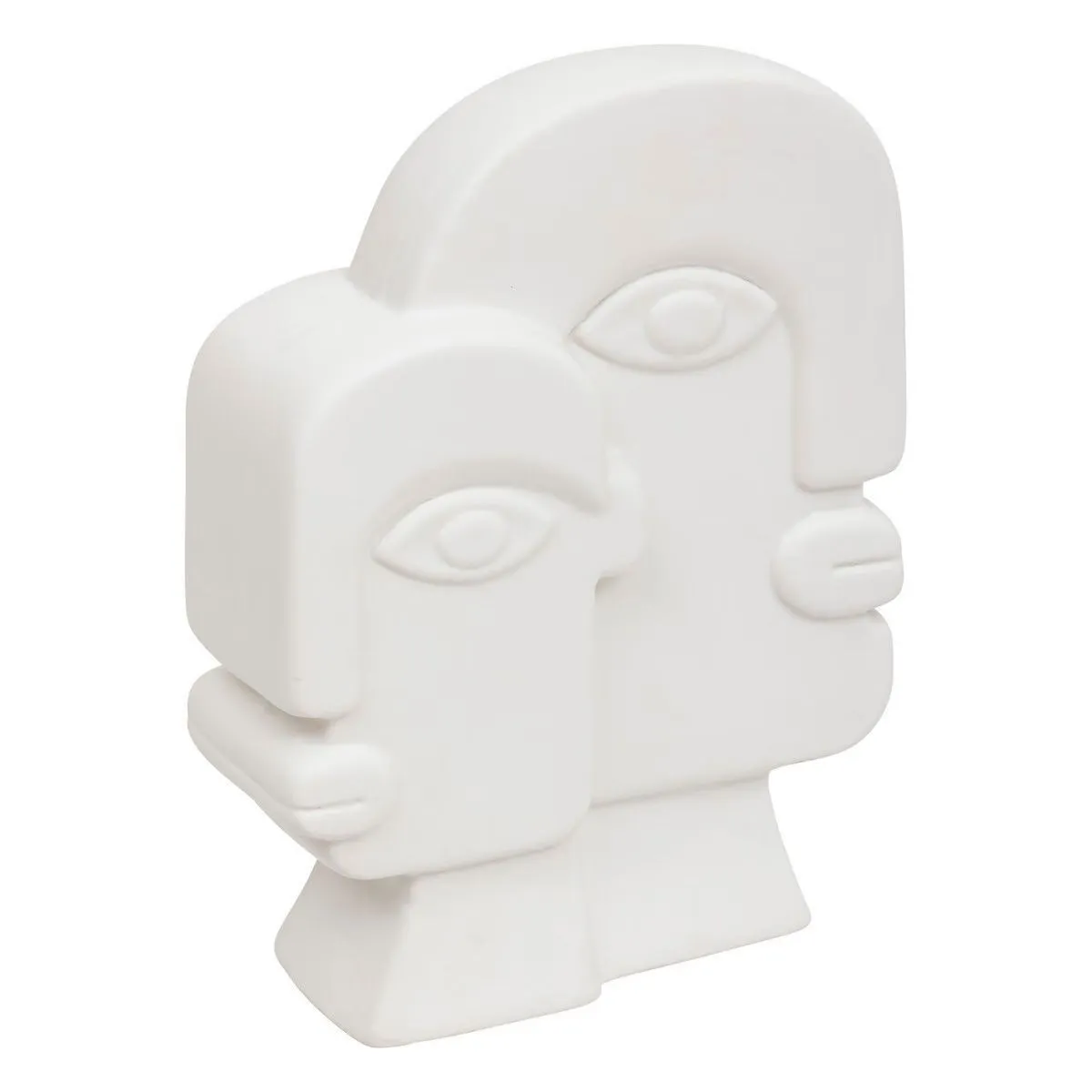 Non Communiqué Blanc Atmosphera Créateur D'intérieur - Statuette Visage En Céramique "Soleya" 26Cm - Image 3