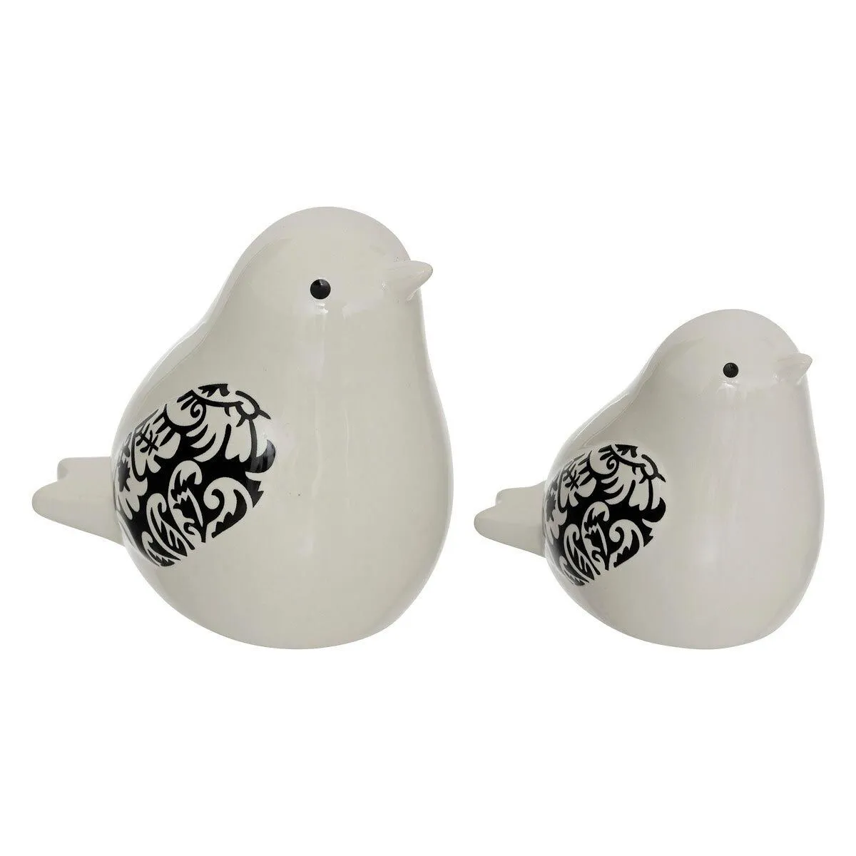ATMOSPHERA - Statuettes Oiseaux Lumia - Décoration - 11cm - Blanc - Image 2
