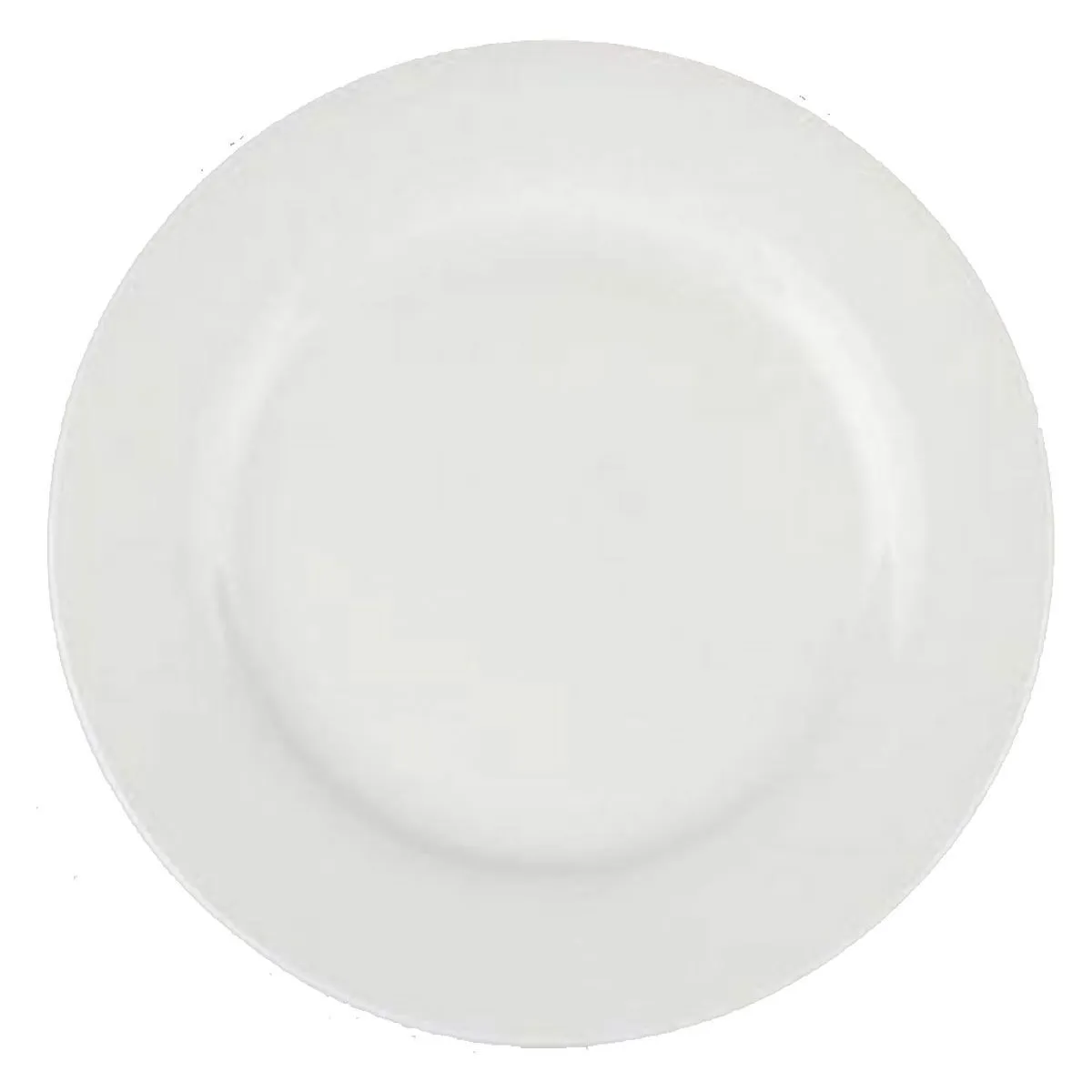 SECRET DE GOURMET Lot de 6 Assiettes Plates Ronde 27cm Blanc