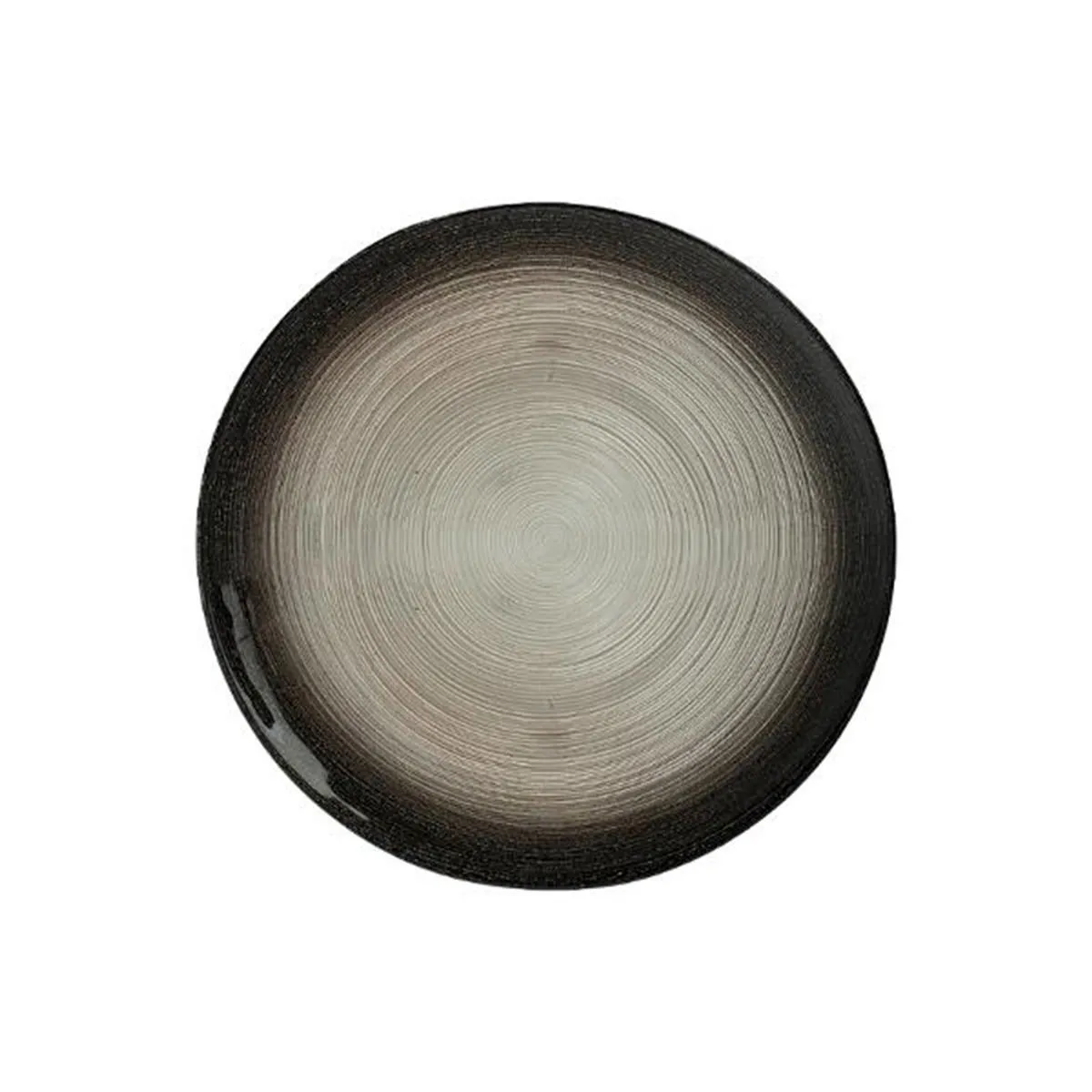 Lot de 6 Assiettes Plates Jem 28cm Noir & Argent