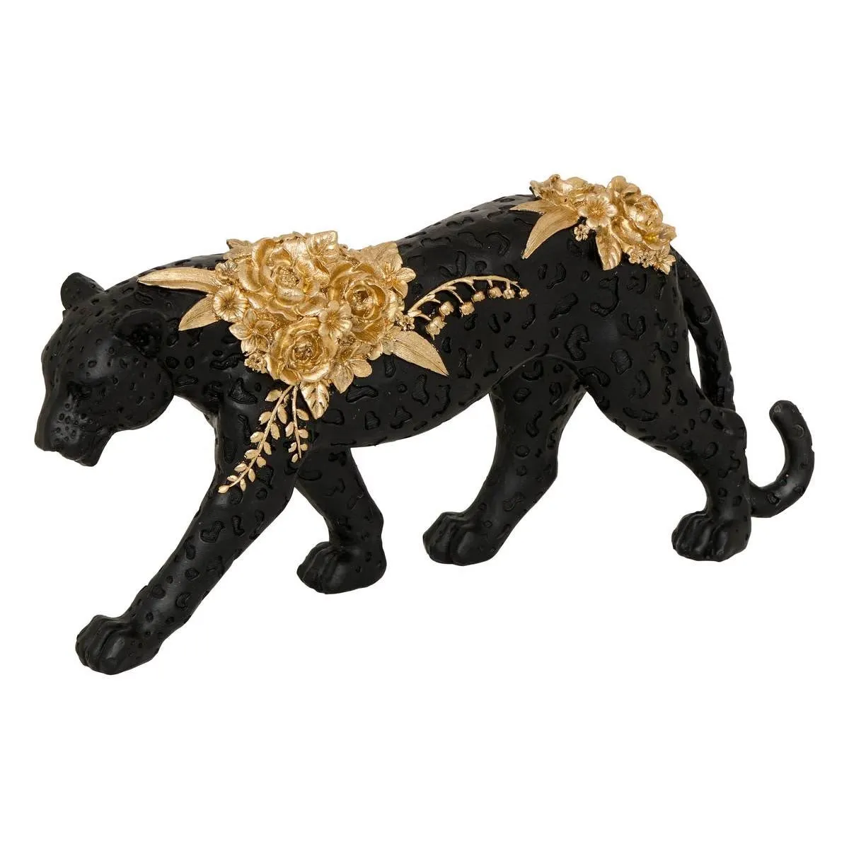 Atmosphera Noir Statuette Panthère En Résine Belli 40Cm