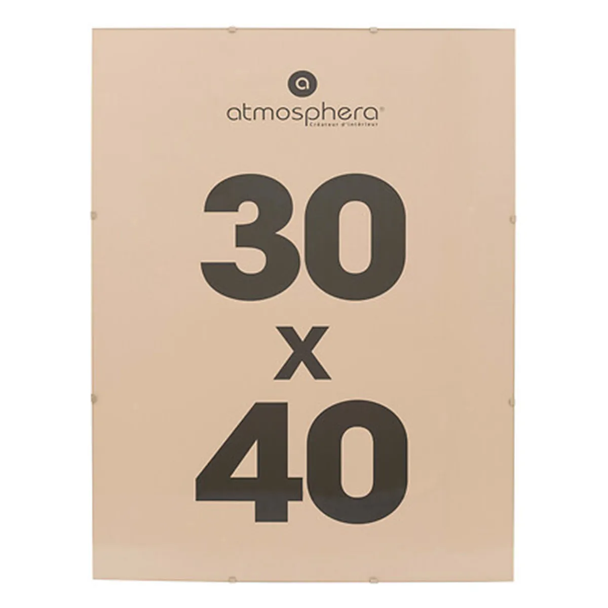 Atmosphera Cadre Sous-Verre Sully 30X40cm Transparent