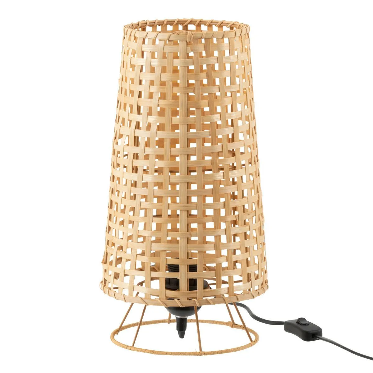 Paris prix Lampe à poser rotin Léna - Beige
