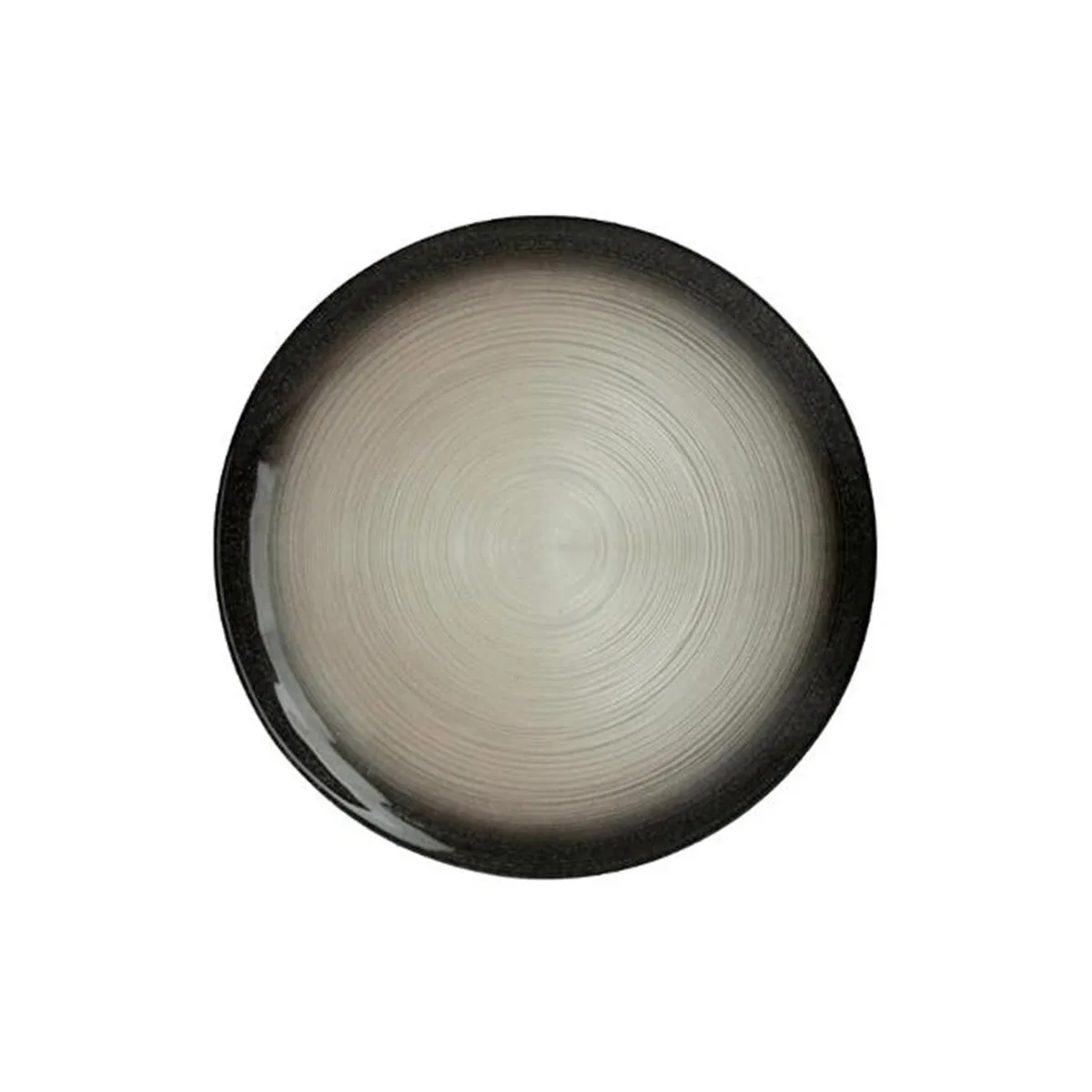 Lot de 6 Assiettes de Présentation Jem 33cm Noir & Argent