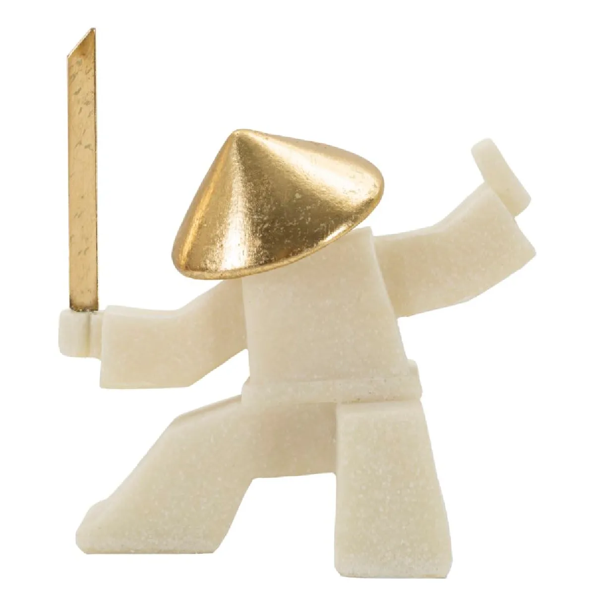 GENERIQUE - Statuette Samouraï - 18cm - Blanc - Image 3