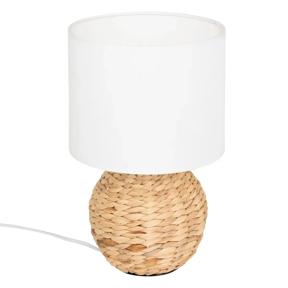 Atmosphera Lampe À Poser Boule En Jacinthe Sand 37Cm Naturel