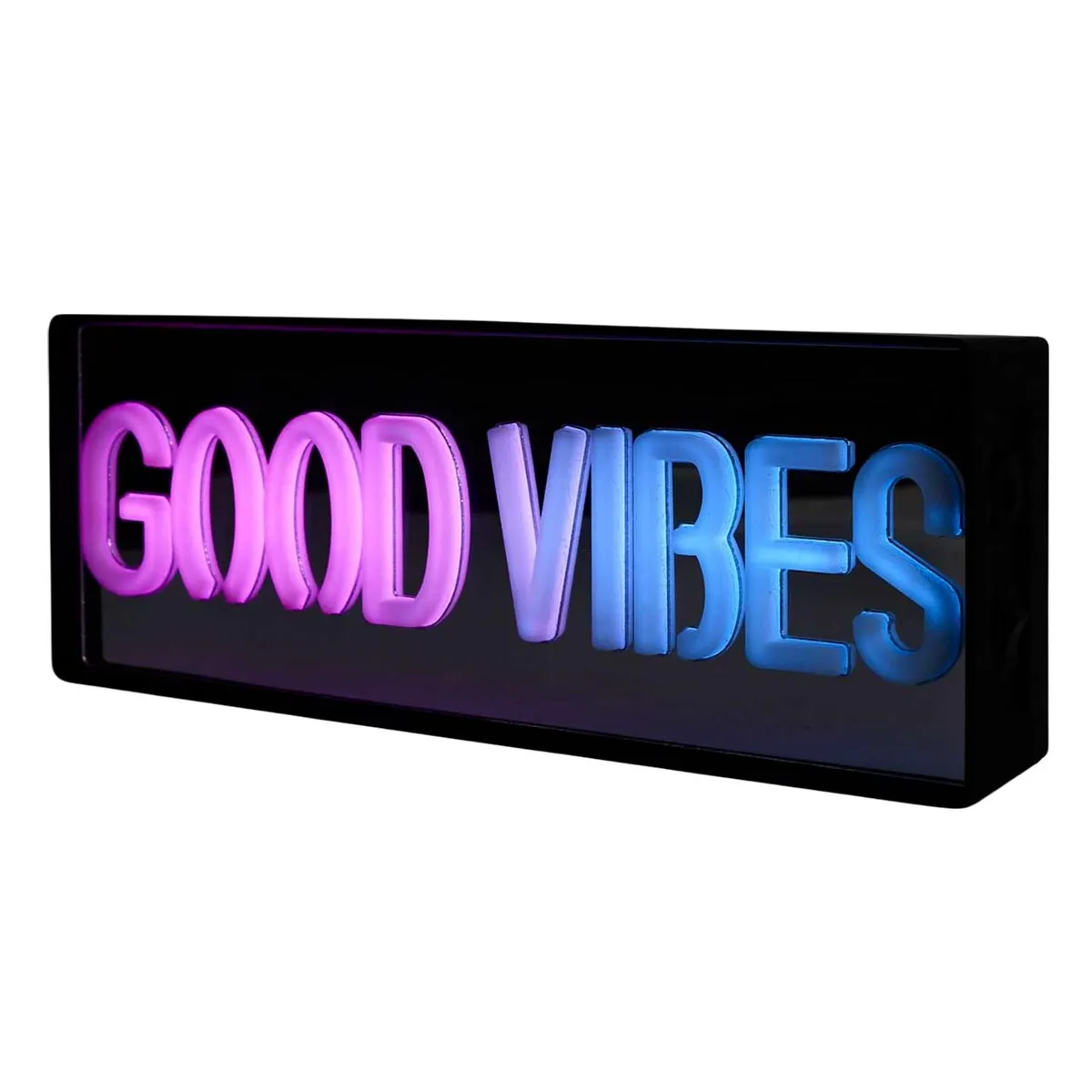 Non Communiqué Multicolore Lampe Led Effet Néon "Good Vibes" 22Cm - Image 3