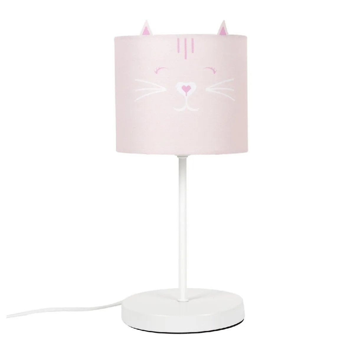 Paris prix lampe de chevet enfant chat - Rose