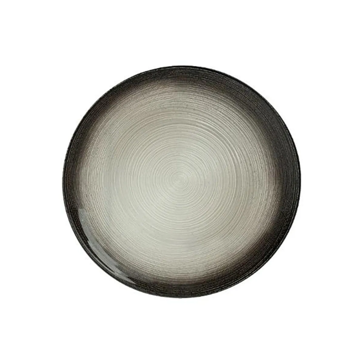 Lot de 6 Assiettes à Dessert Jem 21cm Noir & Argent