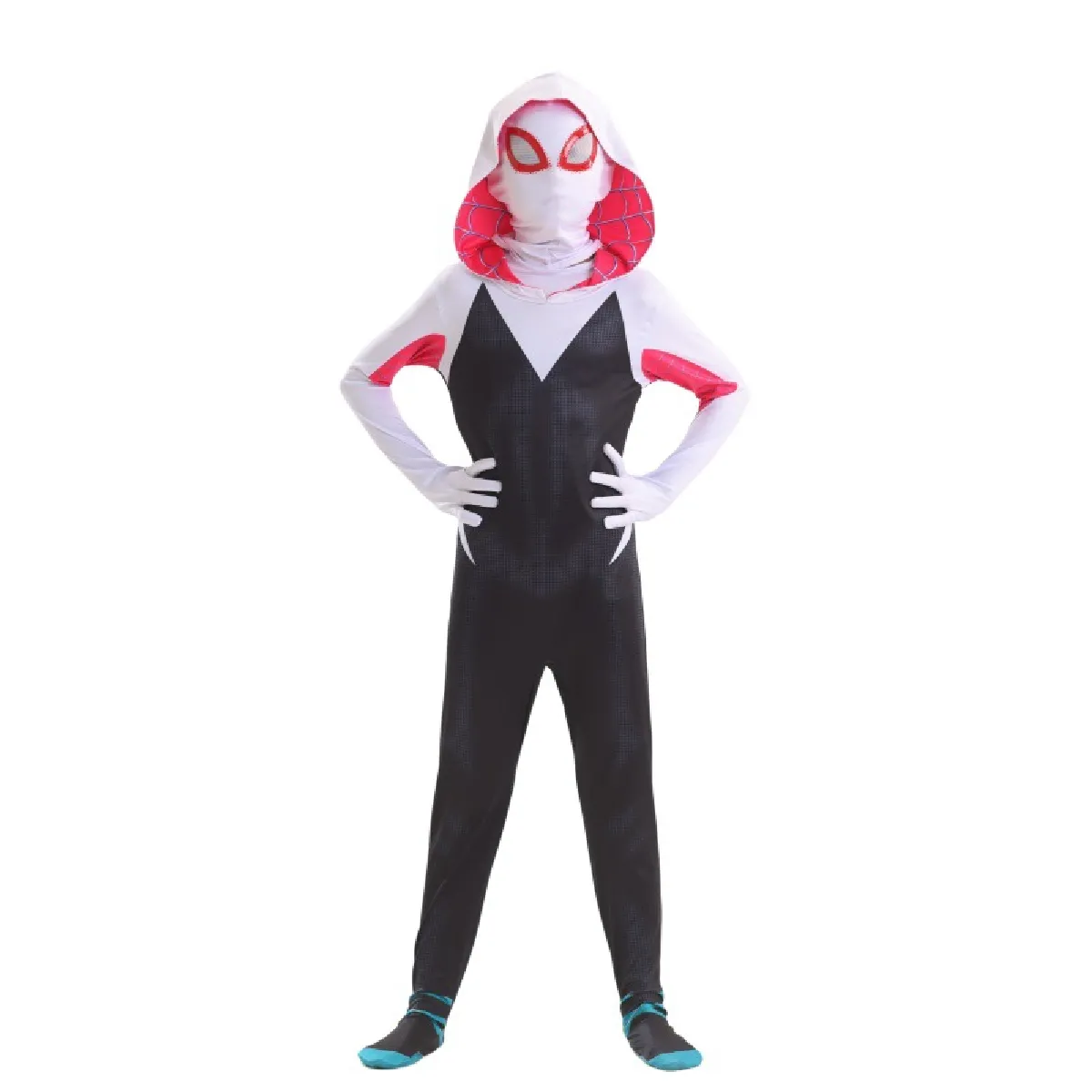Spiderman Cosplay Costume pour enfants, Spider-Man dans le spider-verse Spiderman Cosplay Costume pour enfants, Spider-Man dans le spider-verse