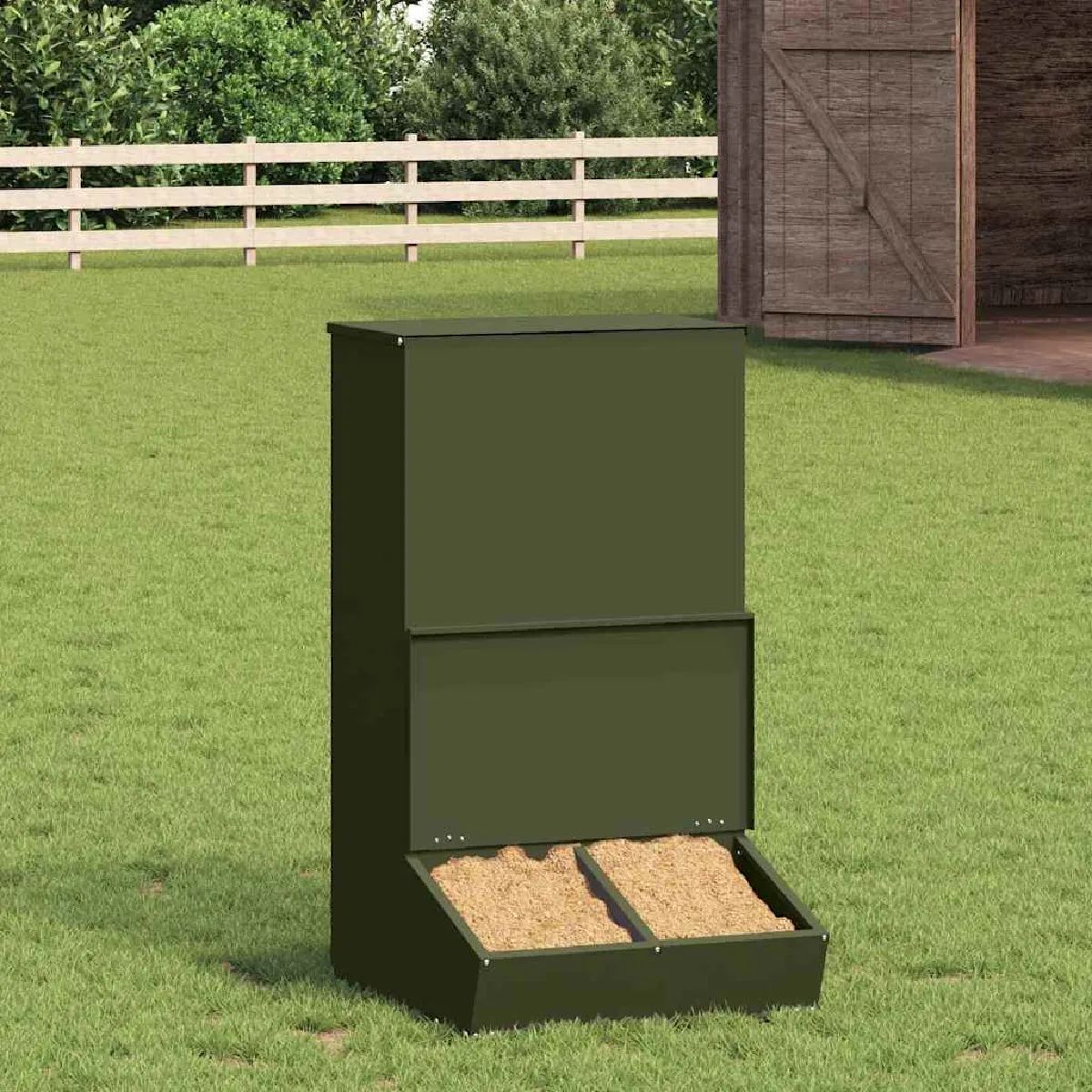 vidaXL Distributeur de porcs 55 x 51 x 91 5 cm