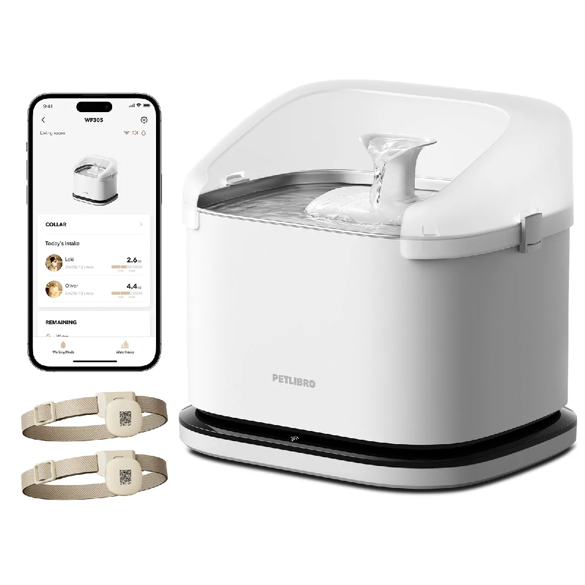 Comparer les prix de Fontaine intelligente RFID Dockstream Petlibro