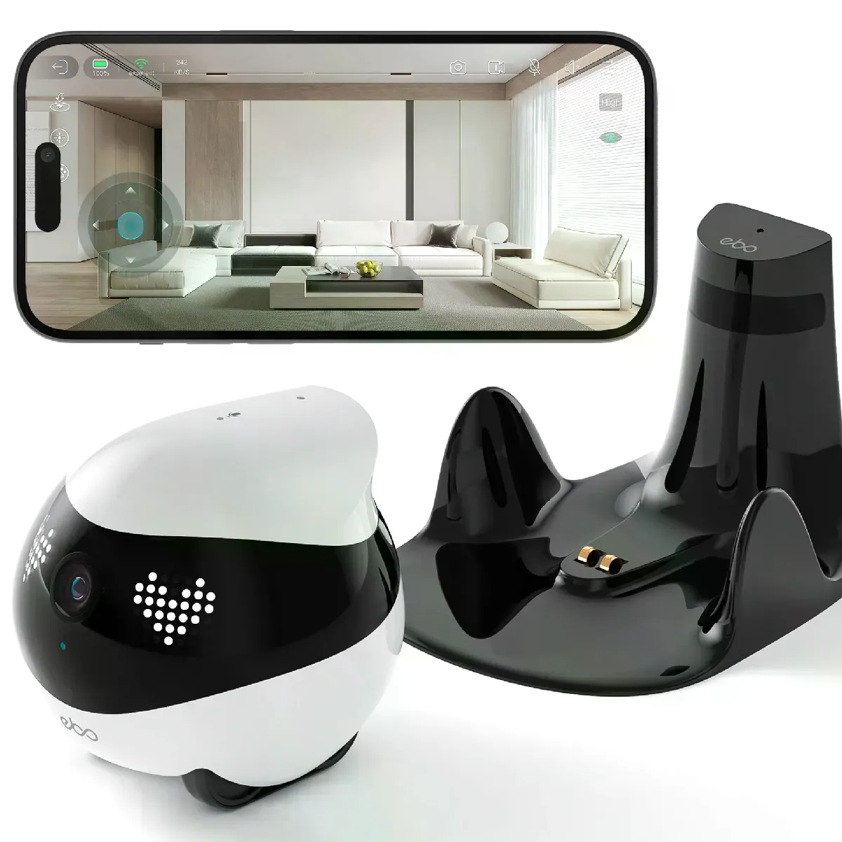 Enabot EBO Air 2 Caméra Robotique pour Animaux