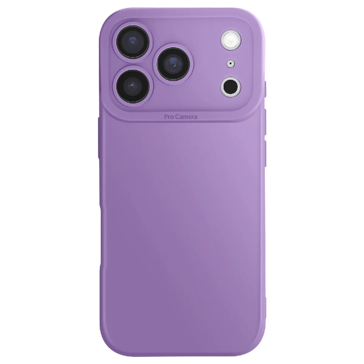 Avizar Violet Coque Pour Iphone 17 Pro Max En Silicone Souple Avec Renfort Bloc Caméra