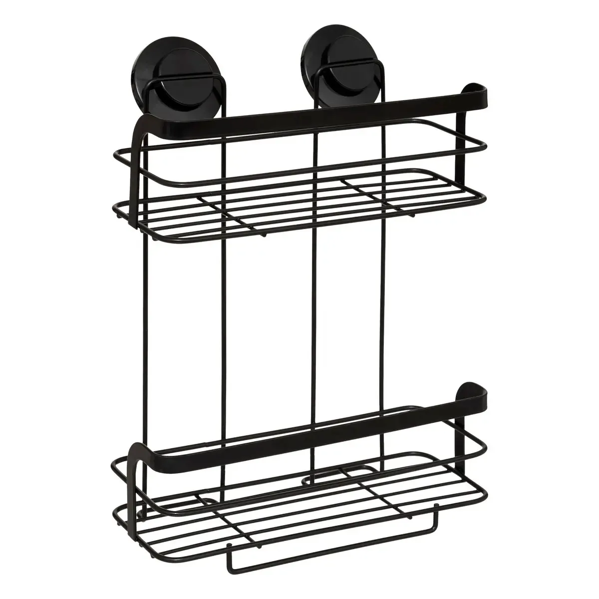 Five Simply Smart Noir Étagère De Douche 2 Niveaux Venterra 34Cm