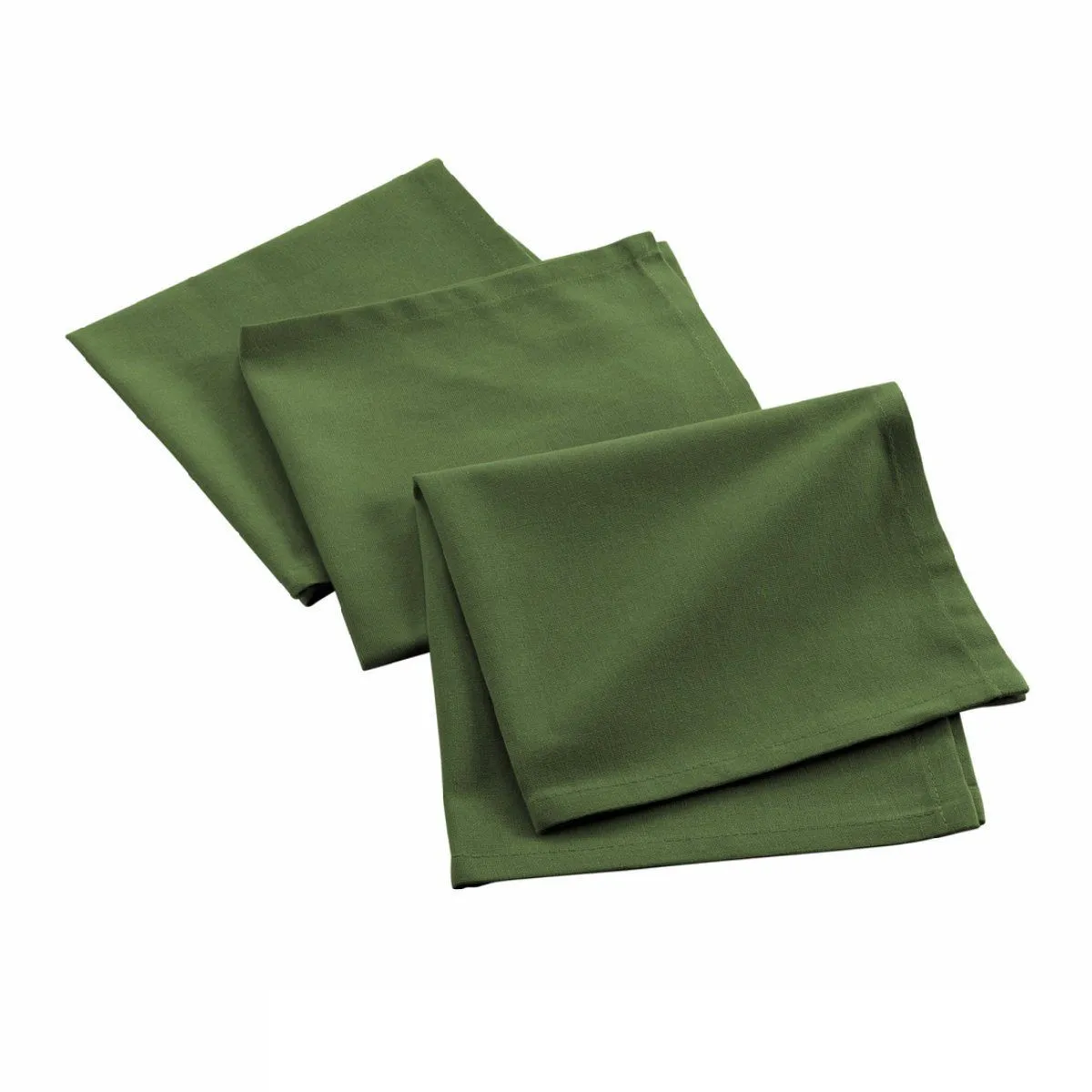 Lot de 3 Serviettes de Table Mistral 40x40cm Vert