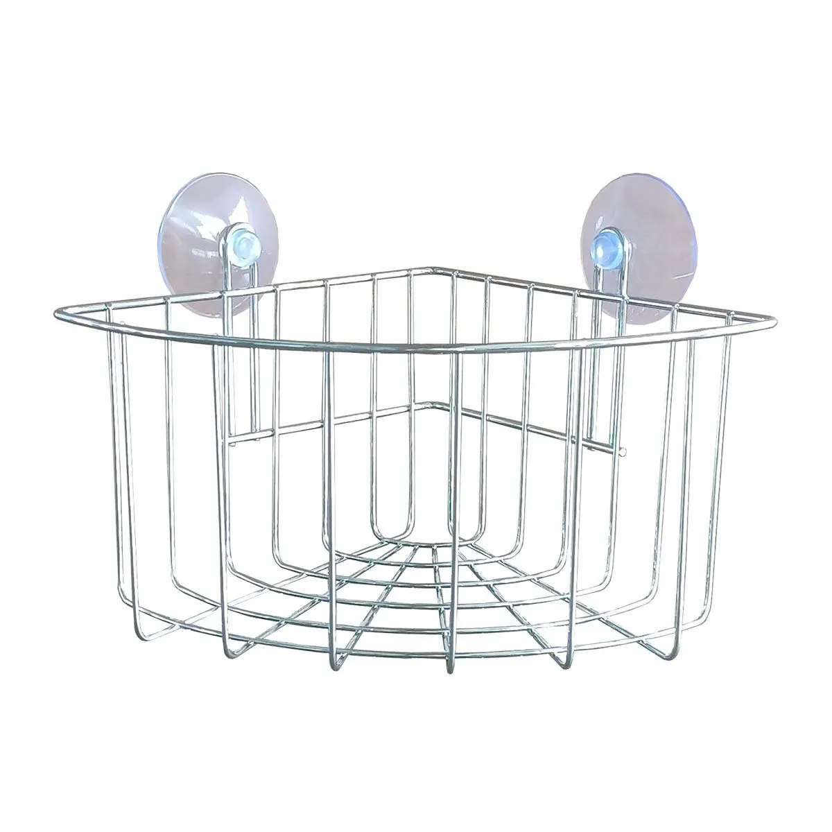 Douceur D'interieur Panier De Douche Angle Ventouse Filaire Basic 19Cm Chrome