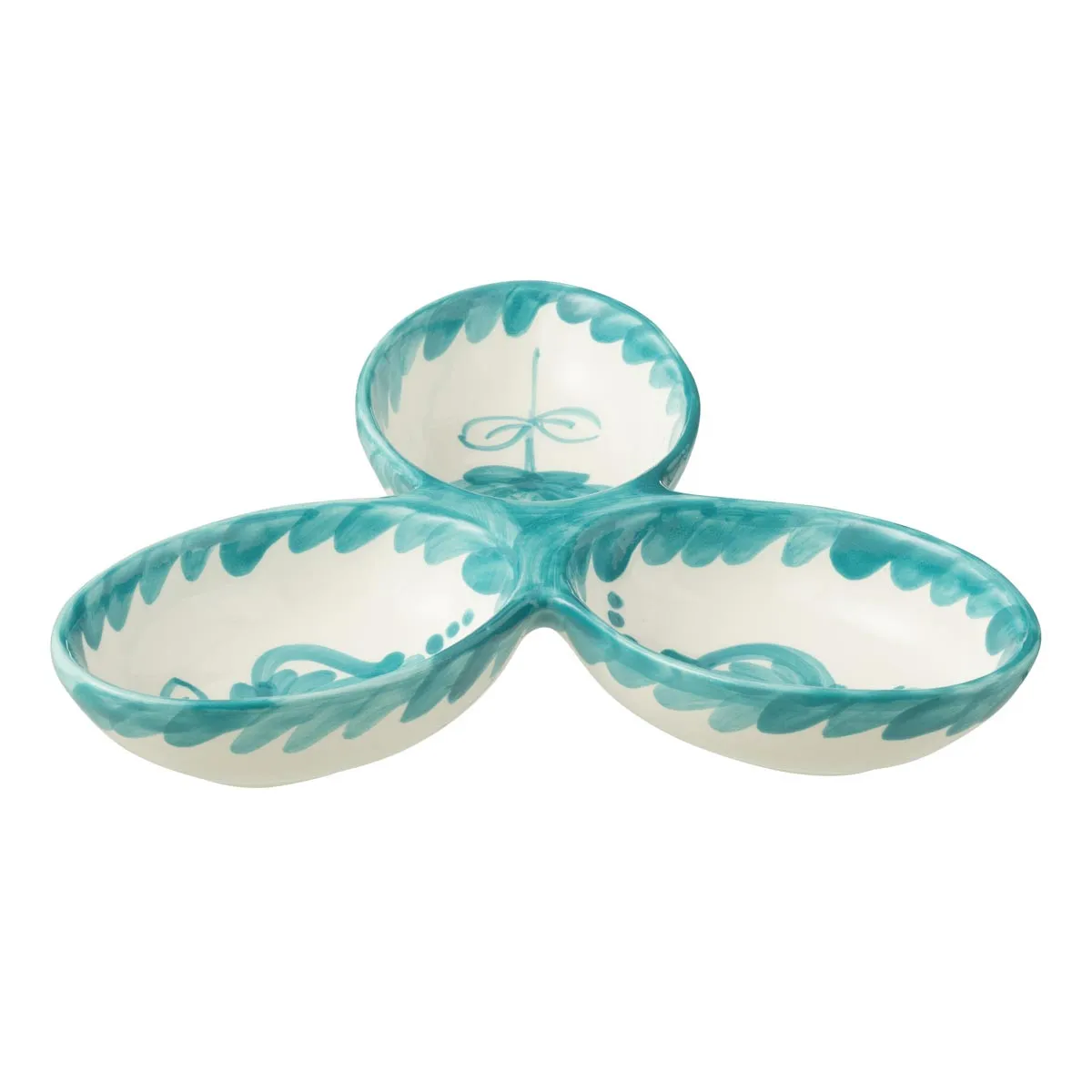 Service Apéritif en Céramique Granada 24cm Bleu Aqua
