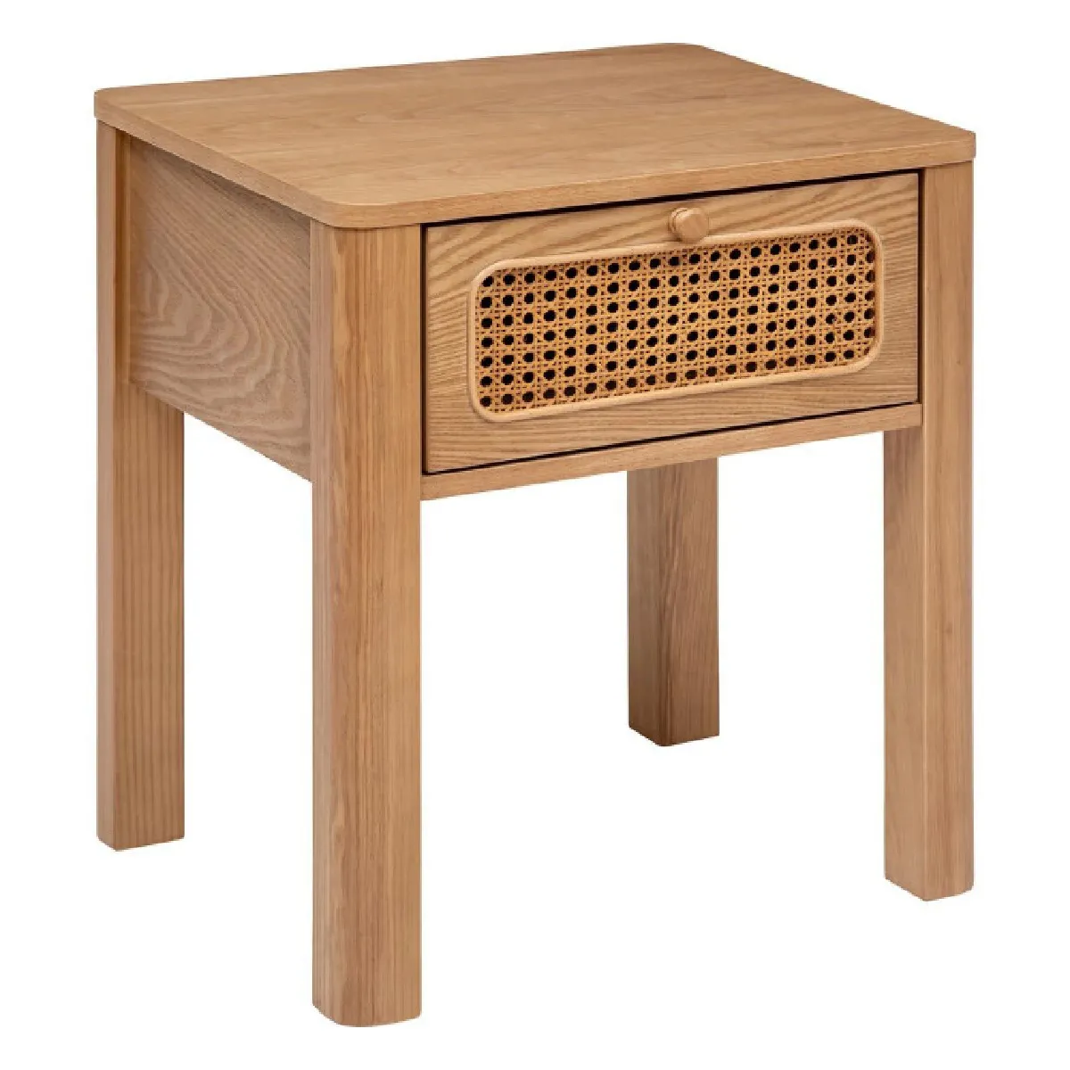 Atmosphera Marron Table De Chevet 1 Tiroir
