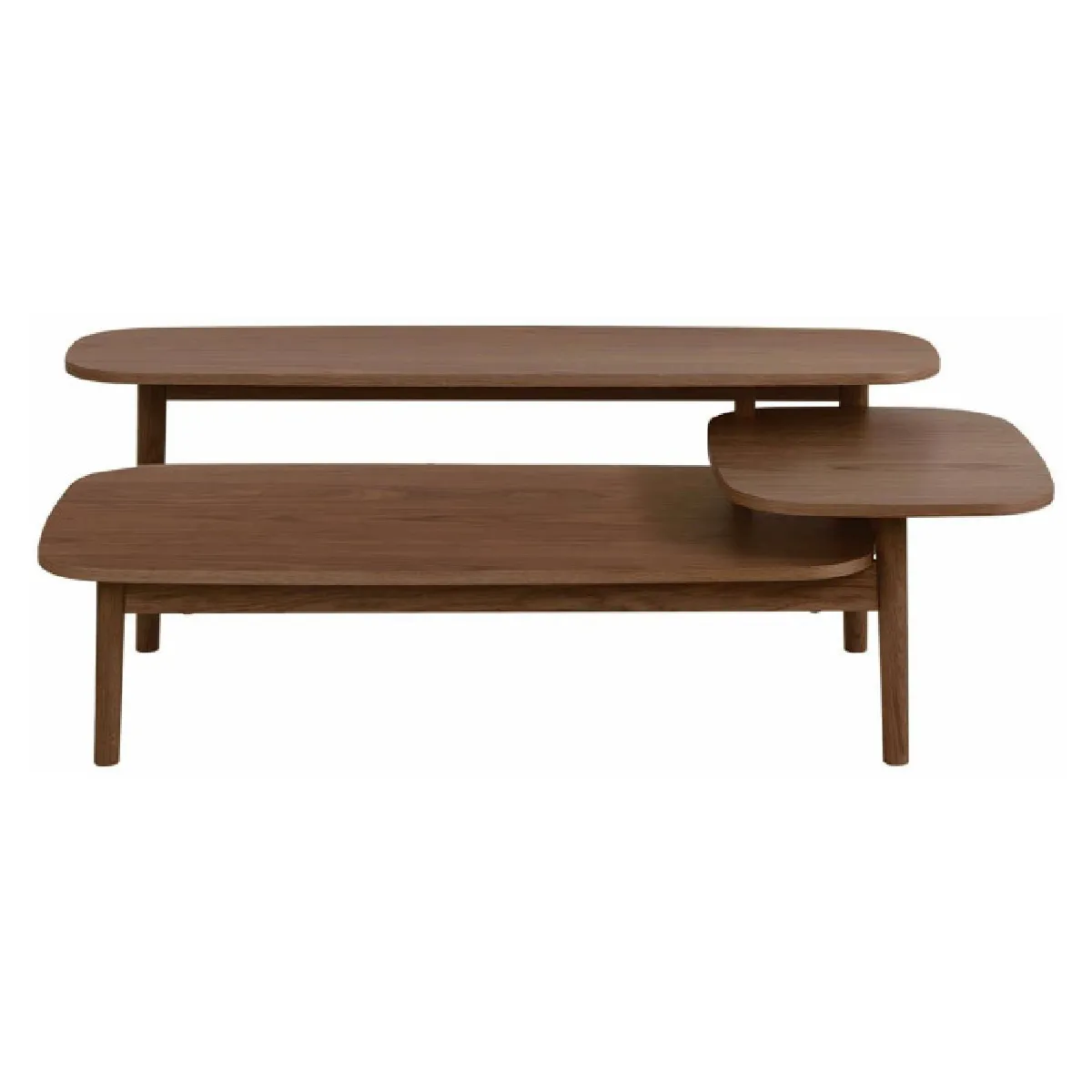 Comparer les prix de Paris prix Table basse ovale bois - Noyer