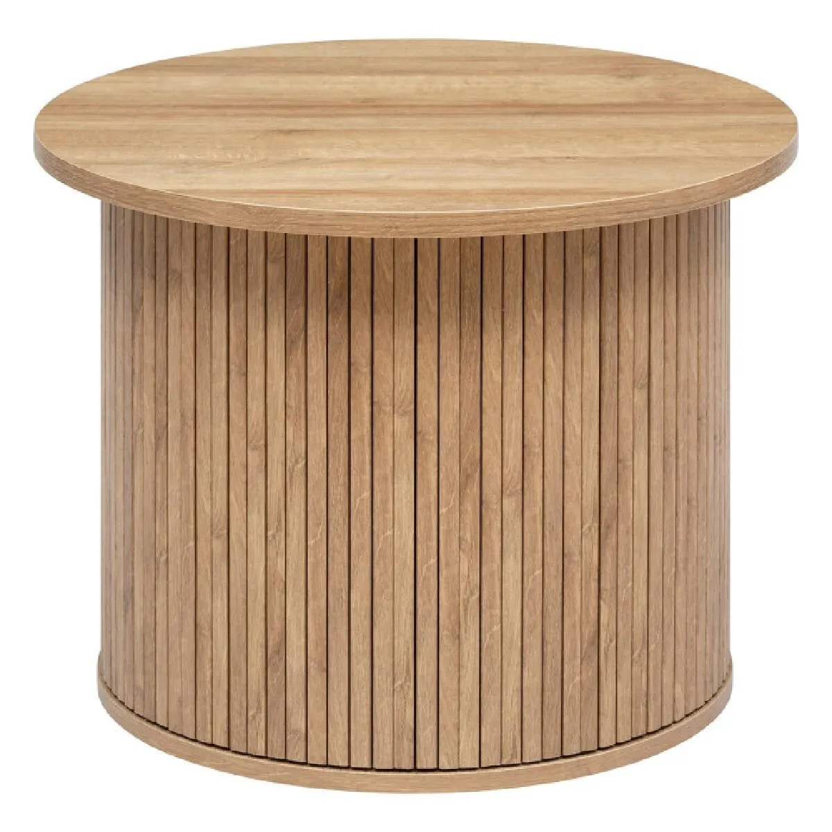 Non Communiqué Beige Table À Café Placage Effet Bois D 60 X H 45 Cm - Image 2