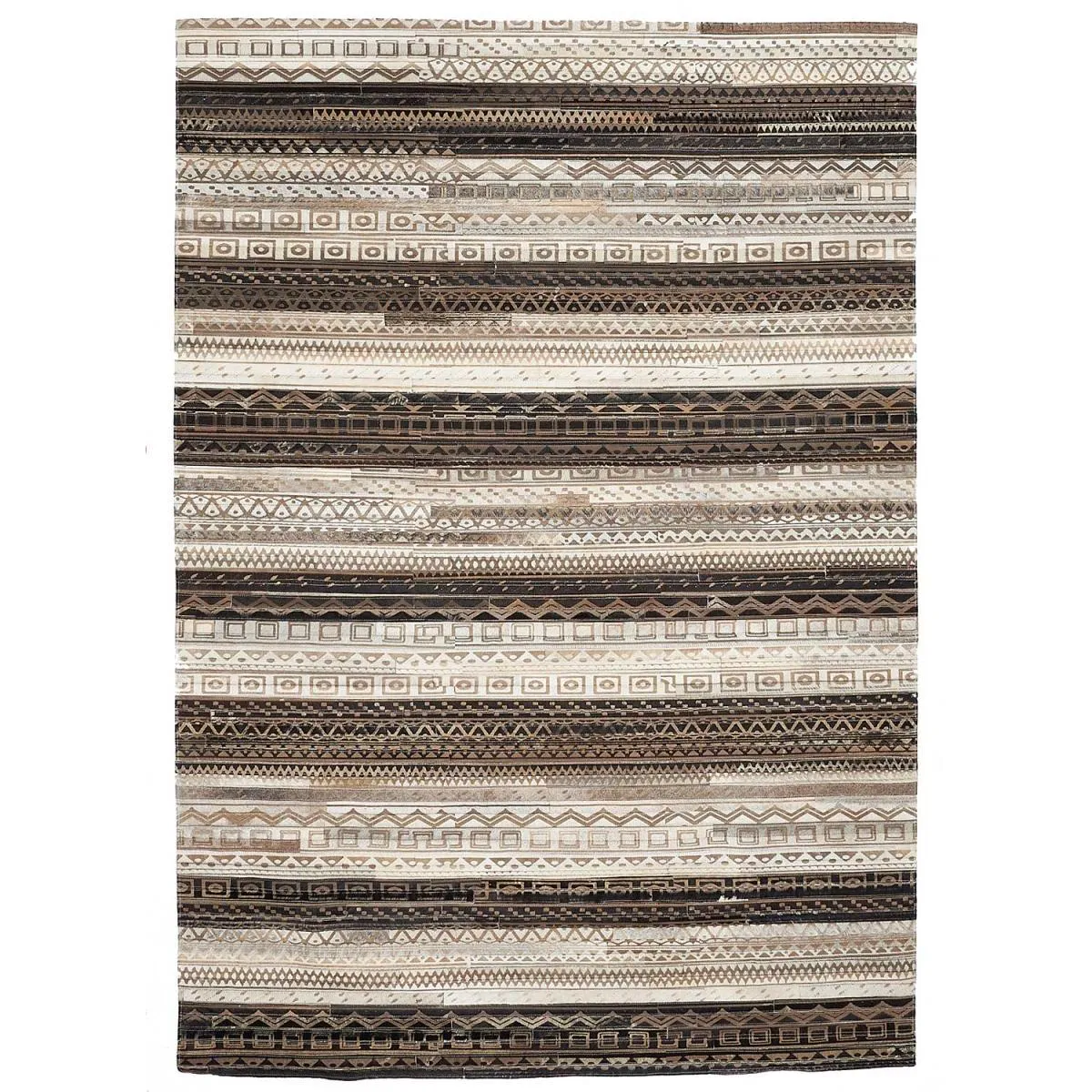 Tapis peau de vache 120x170 kilim fait main - vue 4