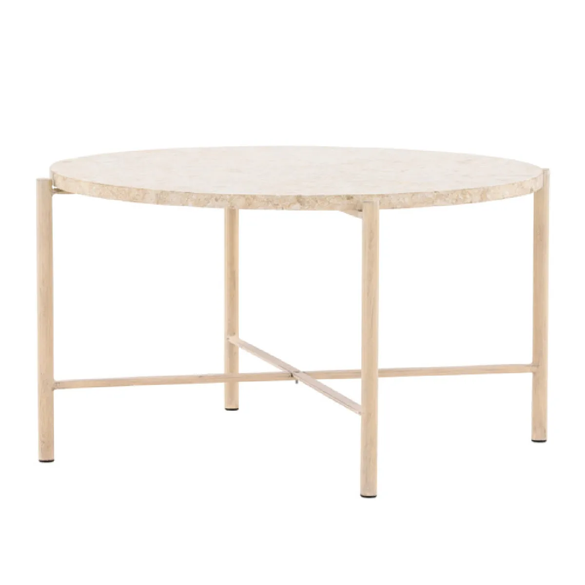 Meilleurs prix pour Paris prix Table basse ronde en pierre - Beige