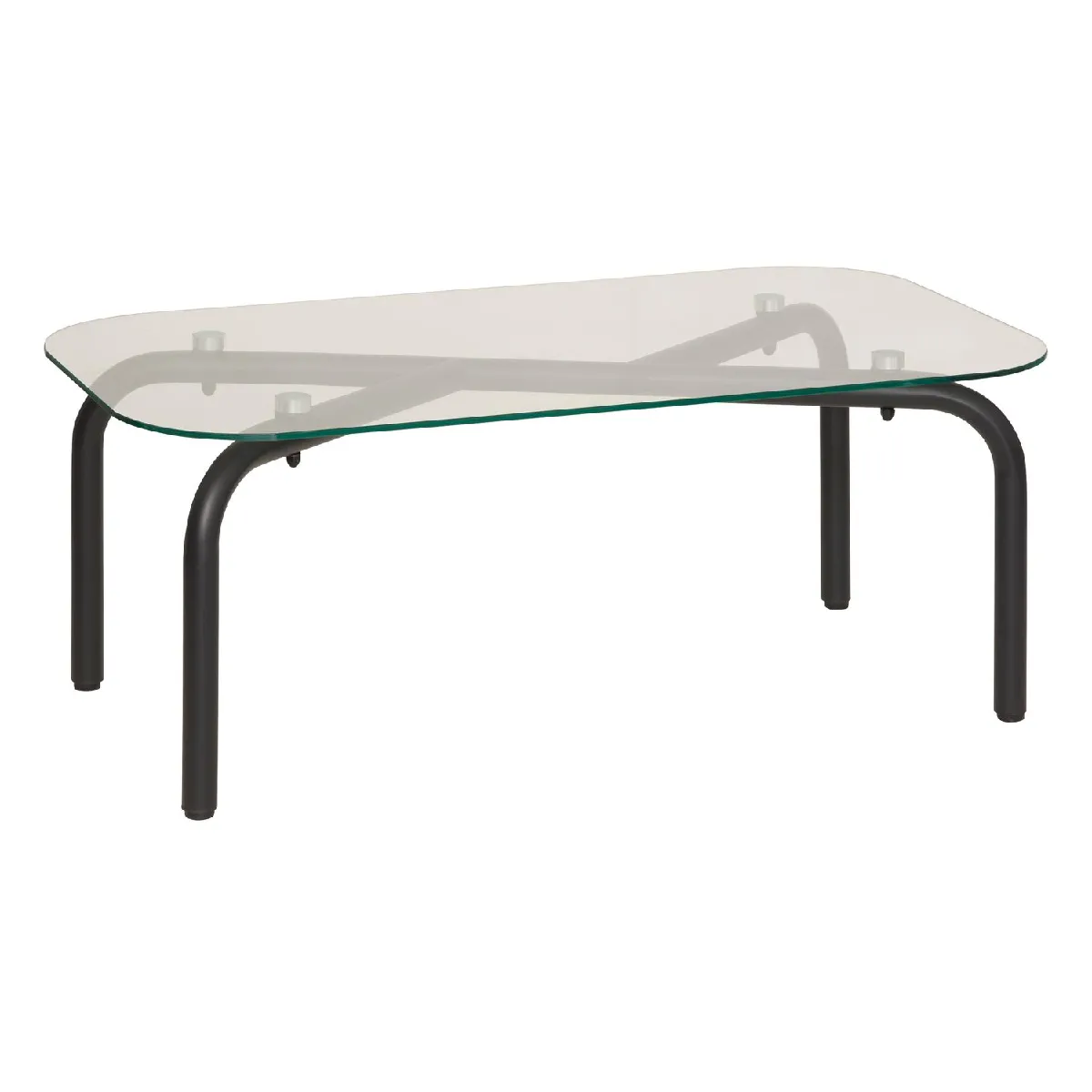 Comparer les prix de Table basse en verre HECATE - Noir