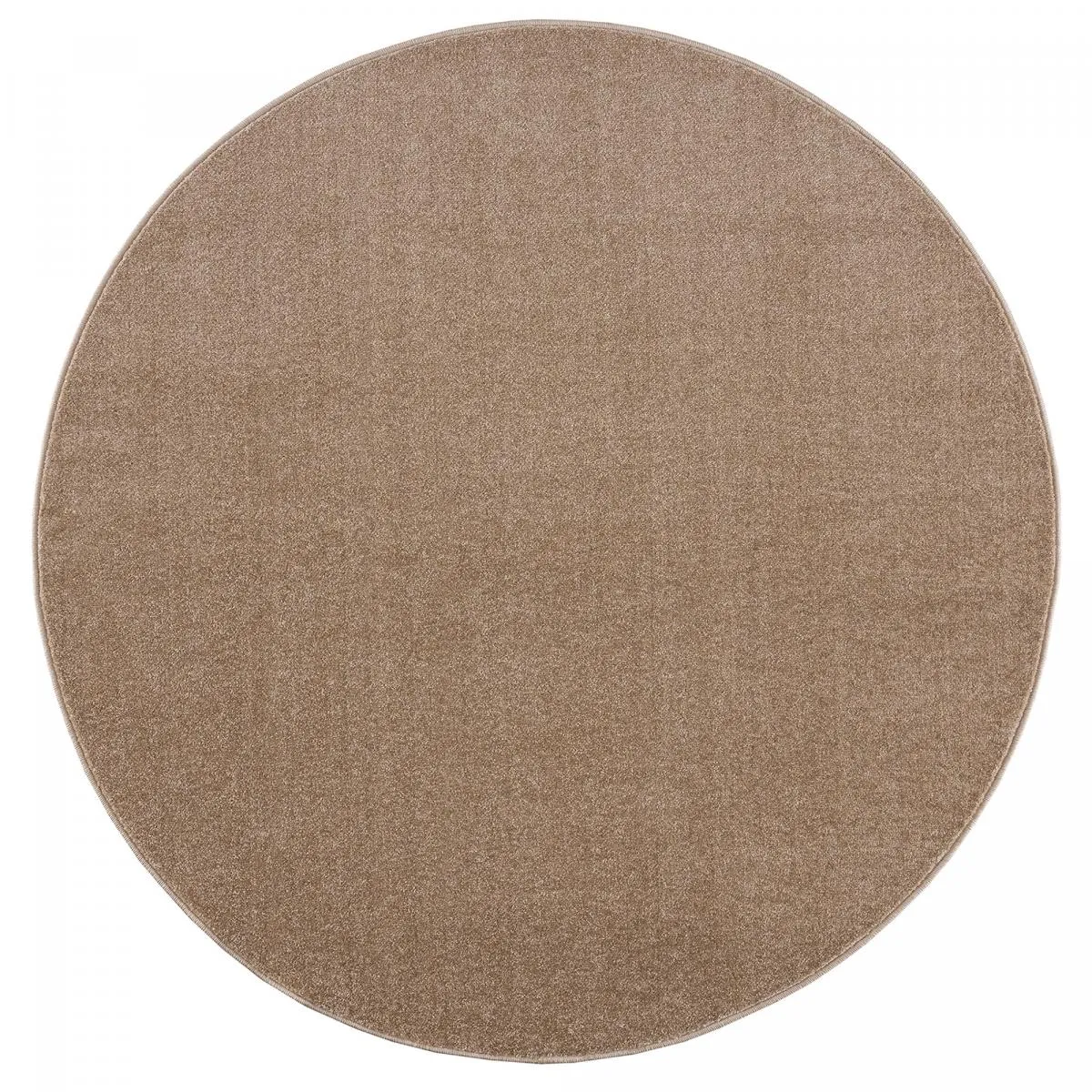 tapis rond salle de jeux Ø150cm tissé jaune rond motif uni NOSSA - vue 5
