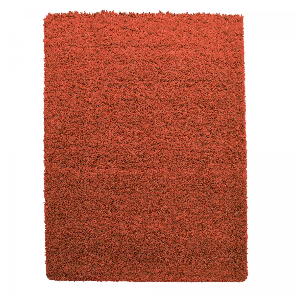 Tapis rond poils longs shaggy Ø80cm tissé terra motif uni UNI L